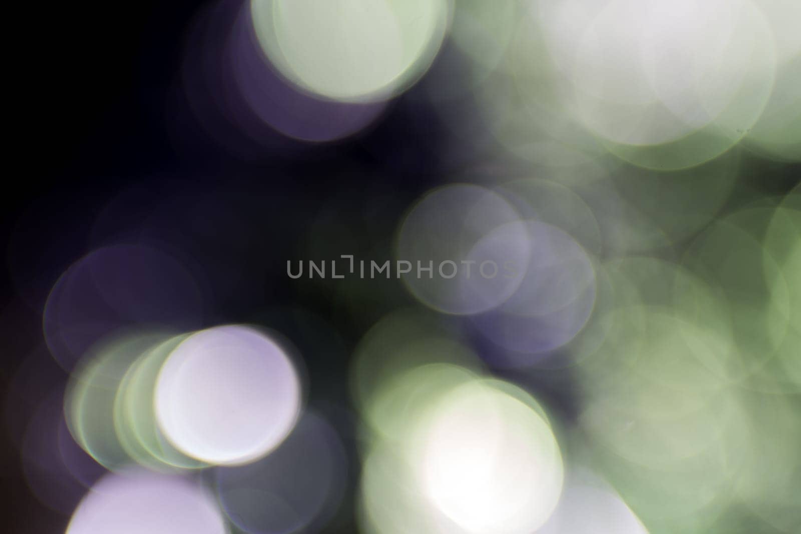 Photo of bokeh lights on black background