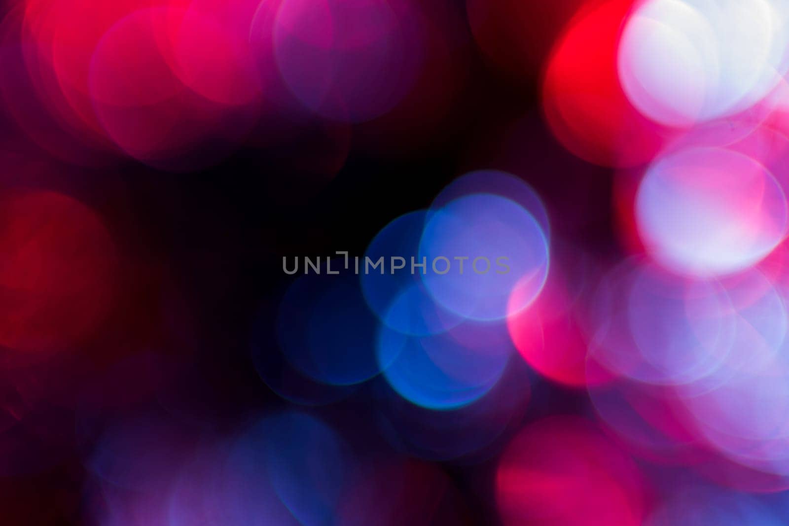 Photo of bokeh lights on black background