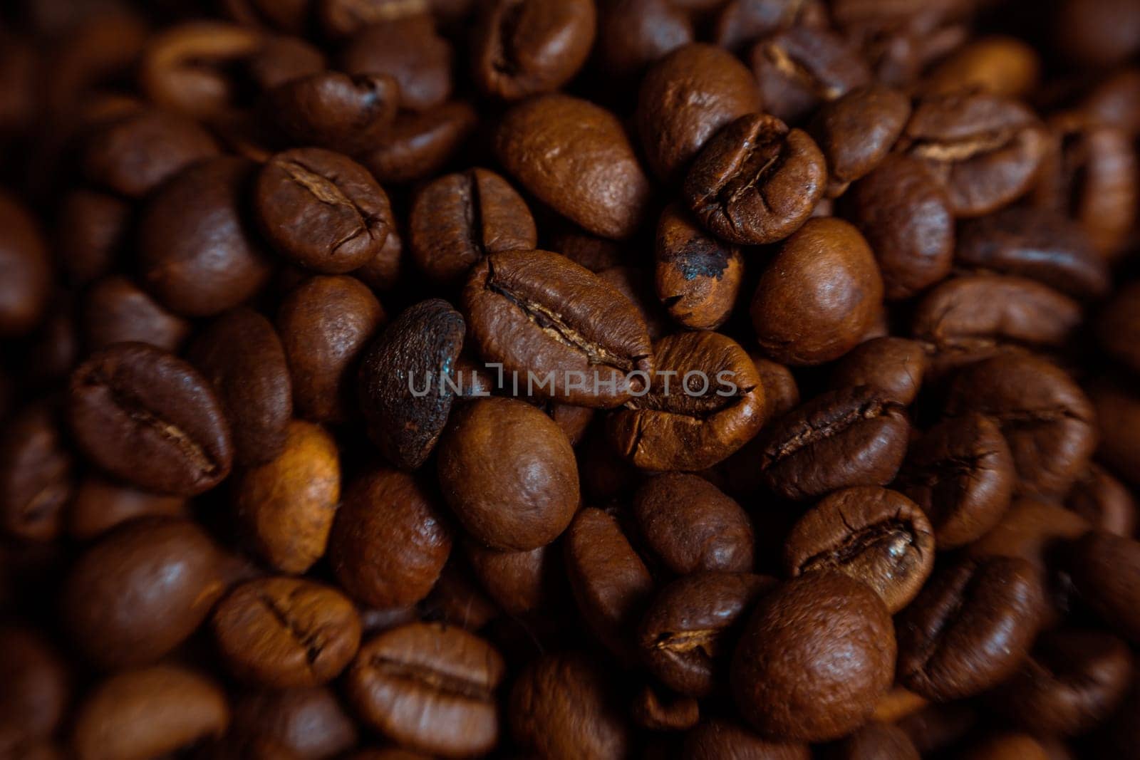 Coffee on grunge wooden background Fresh coffee beans on wood and linen bag, ready to brew delicious coffee