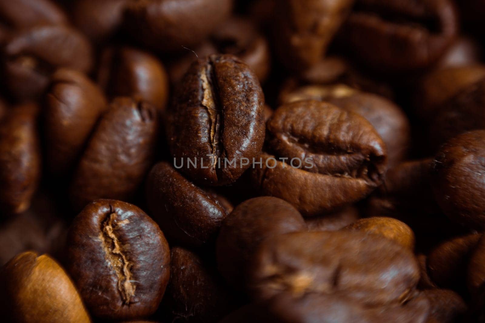 Coffee on grunge wooden background Fresh coffee beans on wood and linen bag, ready to brew delicious coffee