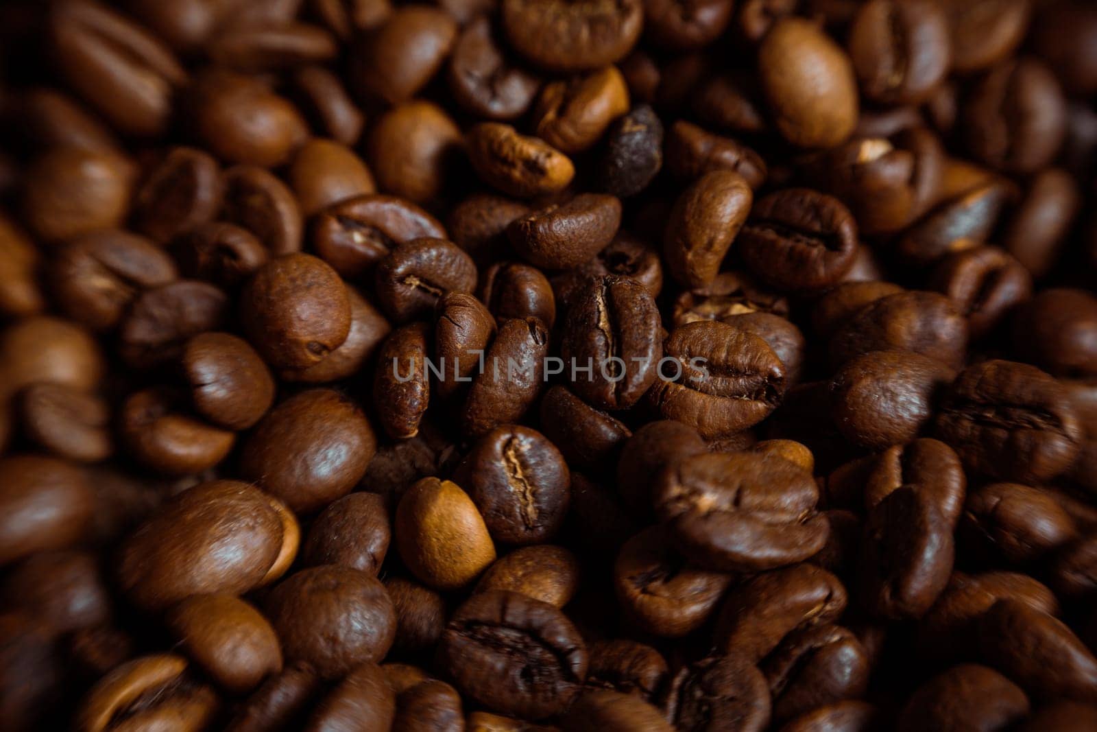 Coffee on grunge wooden background Fresh coffee beans on wood and linen bag, ready to brew delicious coffee