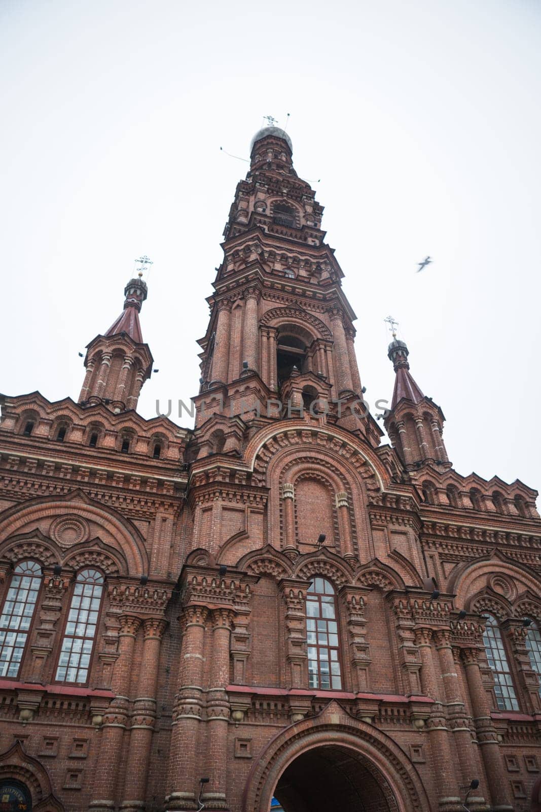 Detail of the facade Epiphany church St. Petersburg, Russia