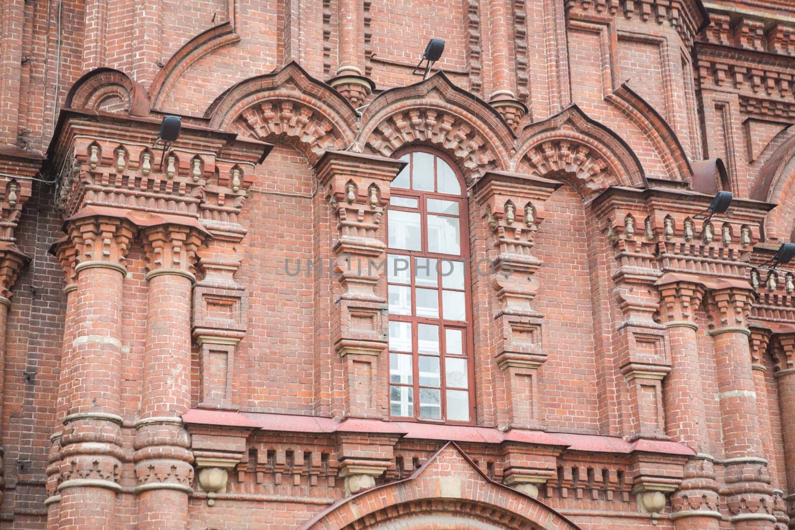 Detail of the facade Epiphany church St. Petersburg, Russia