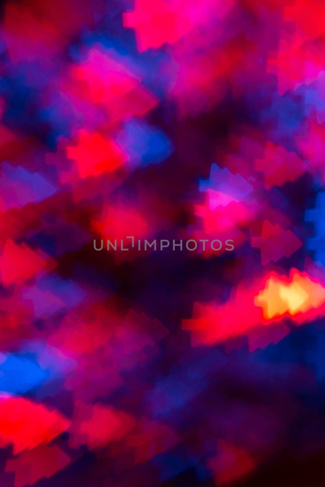 Christmas three bokeh from small light bulb