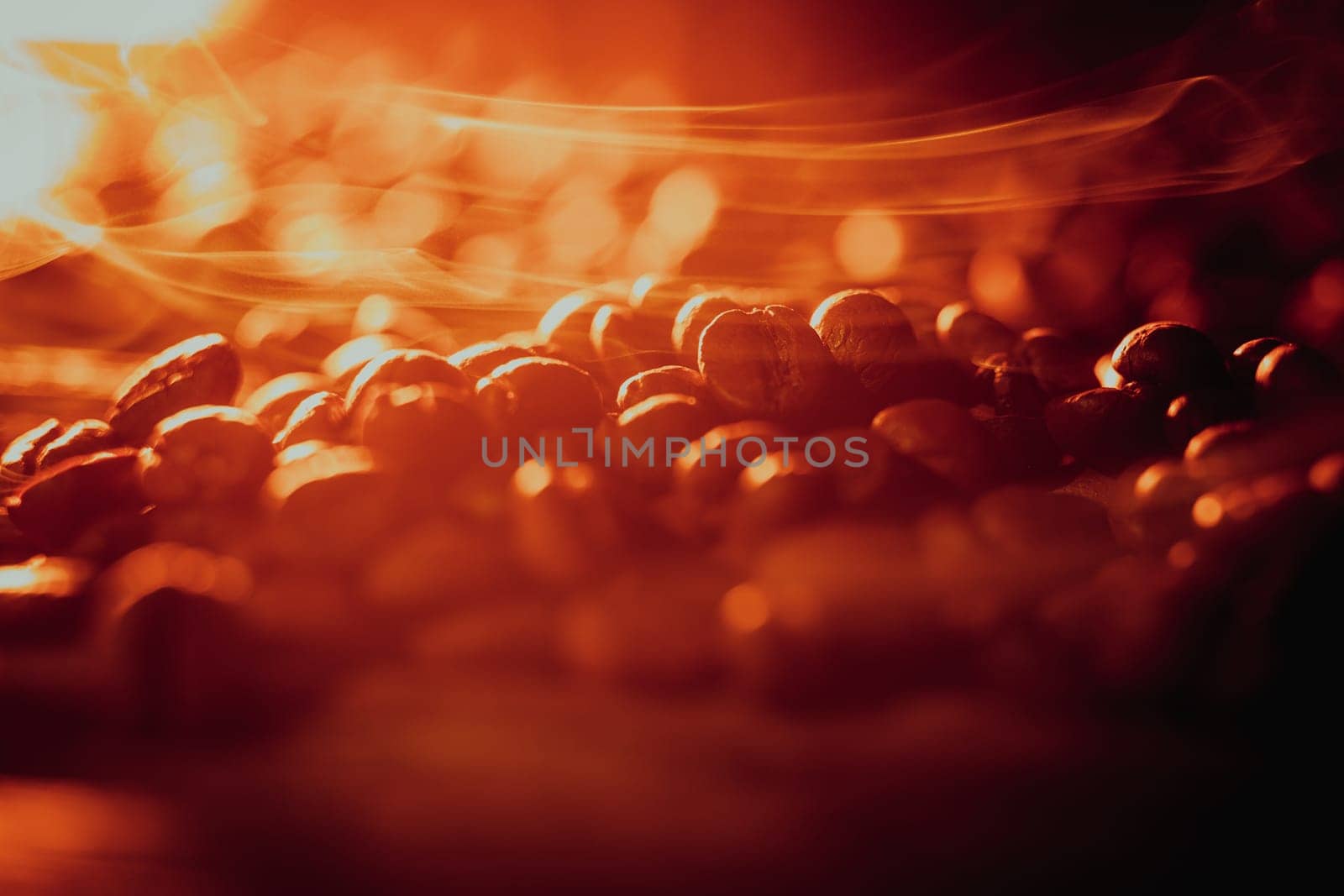 Coffee beans and cinnamon sticks