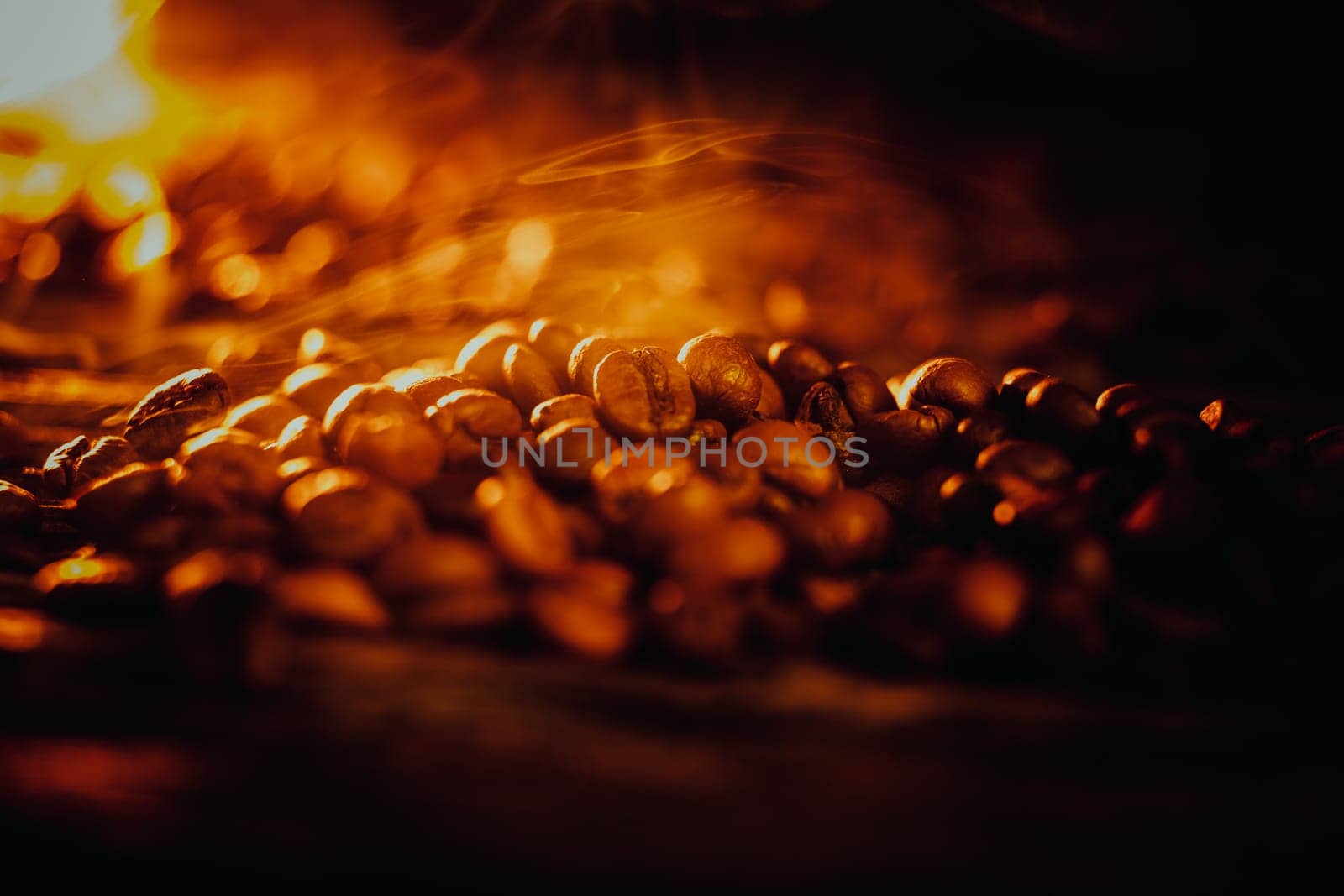 Coffee beans and cinnamon sticks