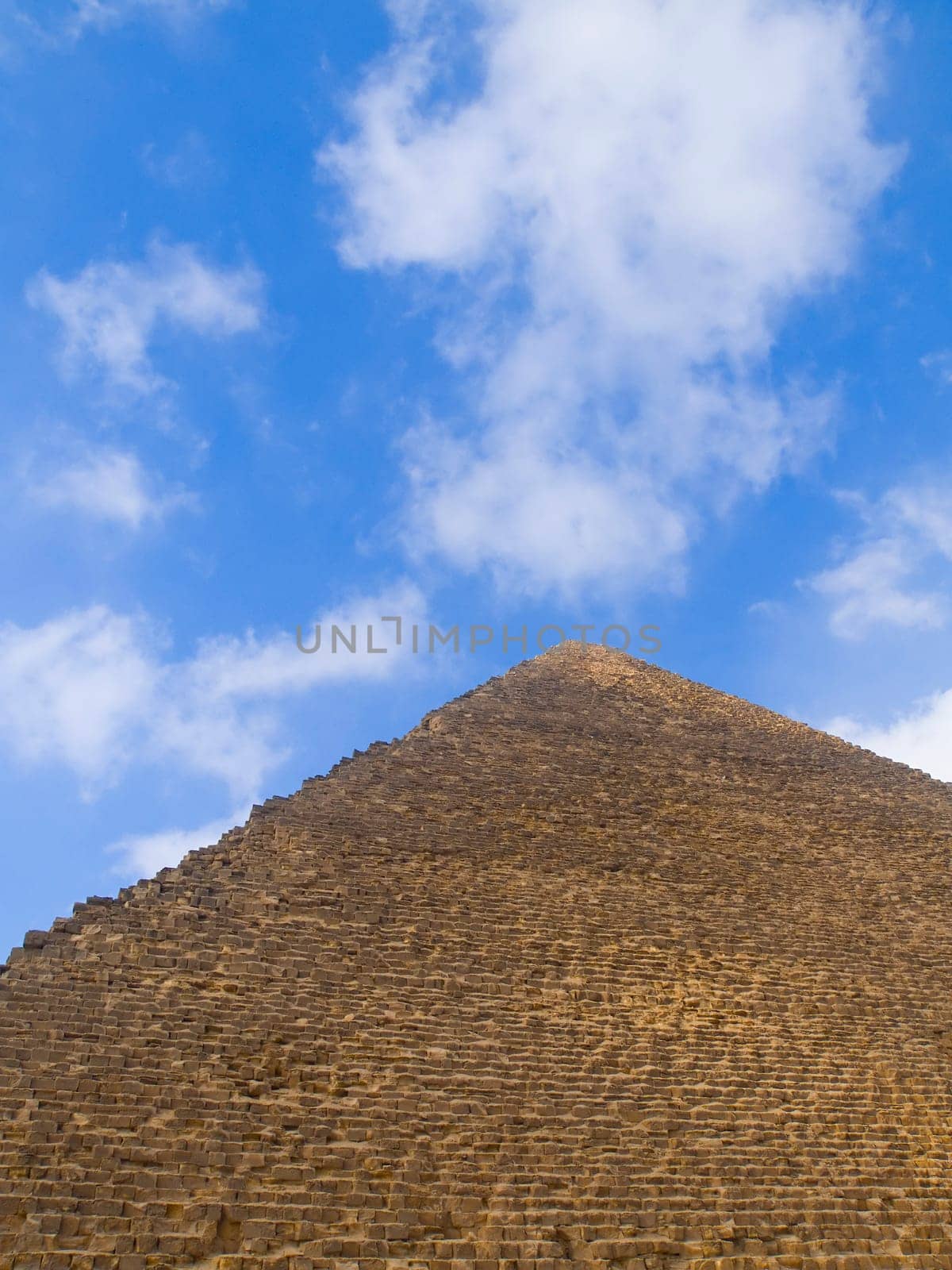 Famous place in Egypt. Pyramids and sphinx in Giza.
