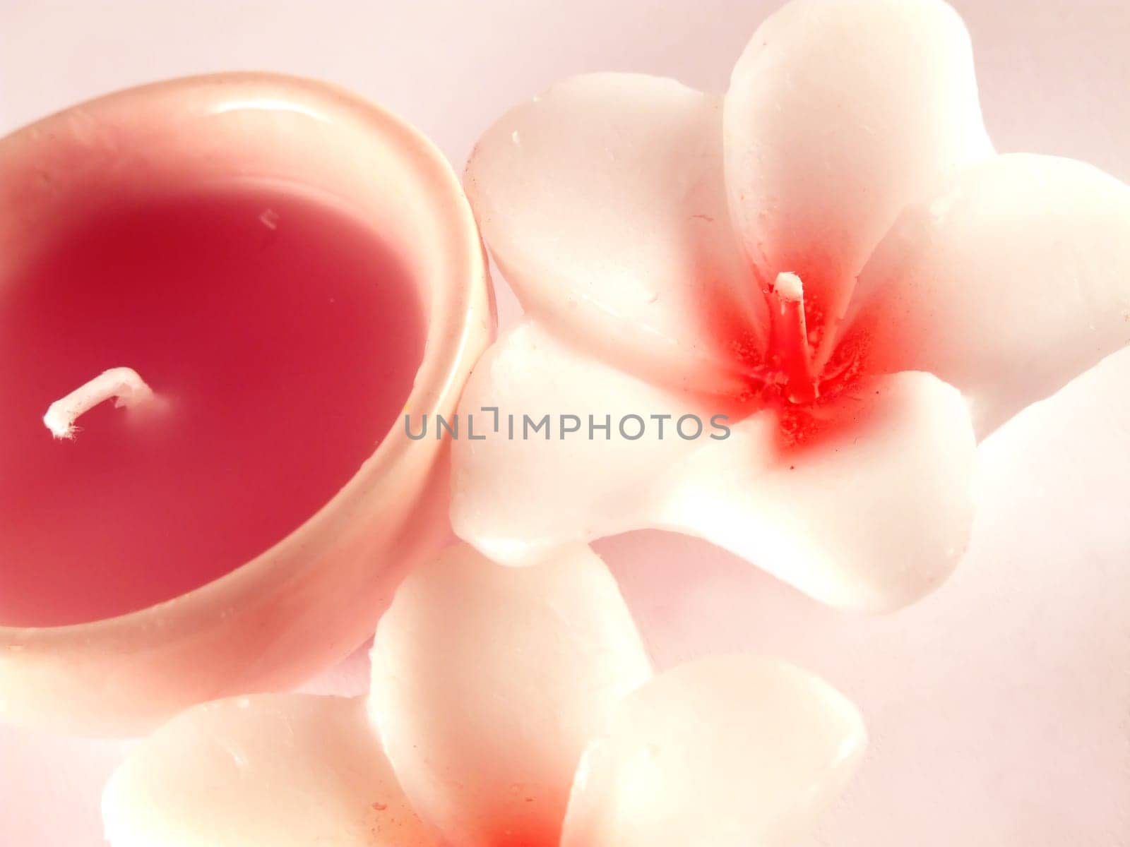 Closeup of aromatherapy candles
