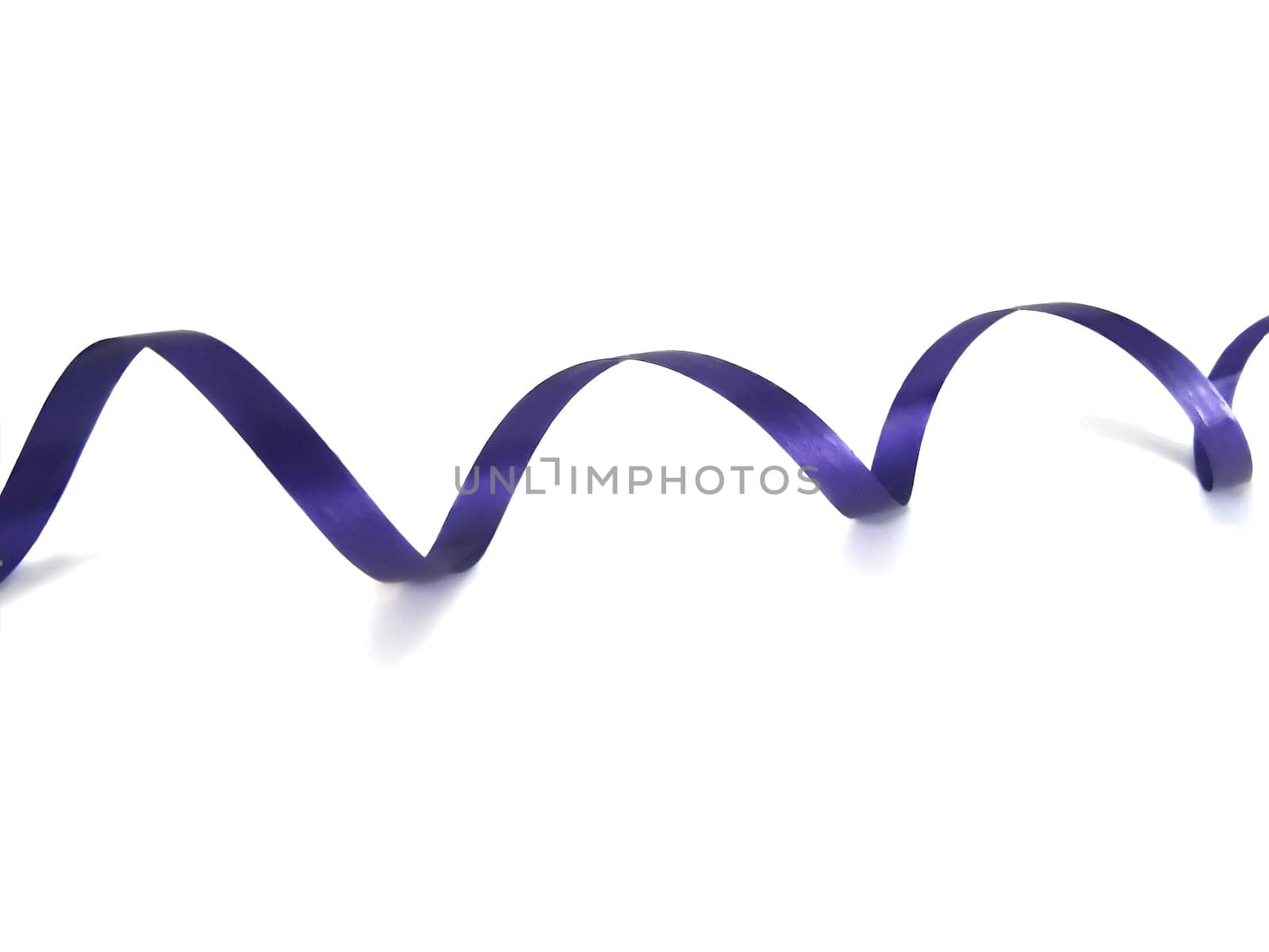 isolated purple ribbon for decoration of presents