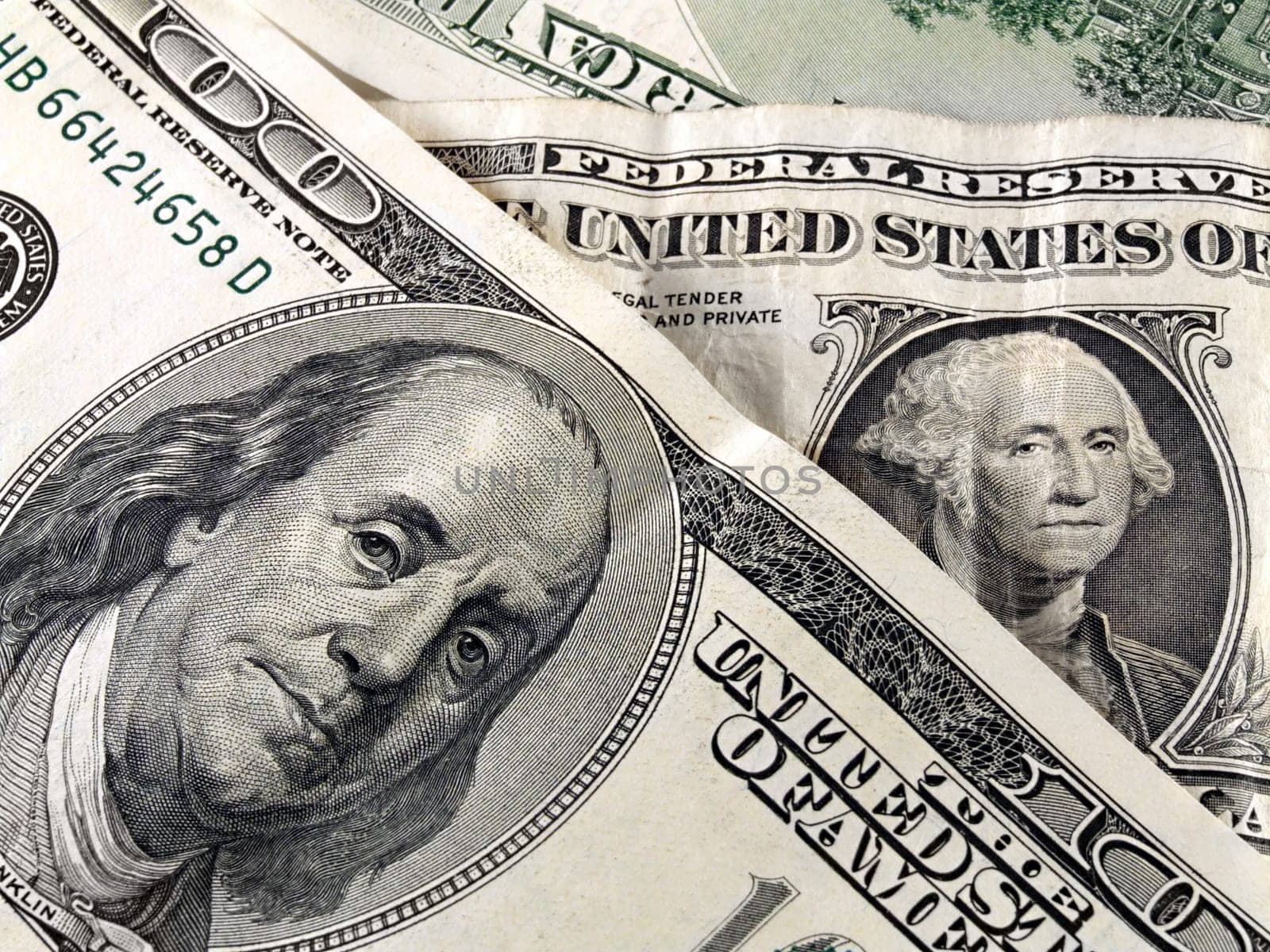 one hundred dollar bills background