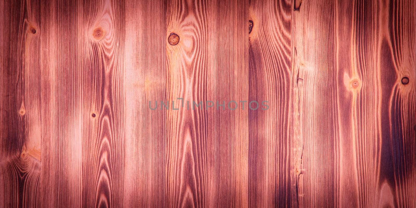 Old wooden background with horizontal boards in red color. layout, space for text and logo.