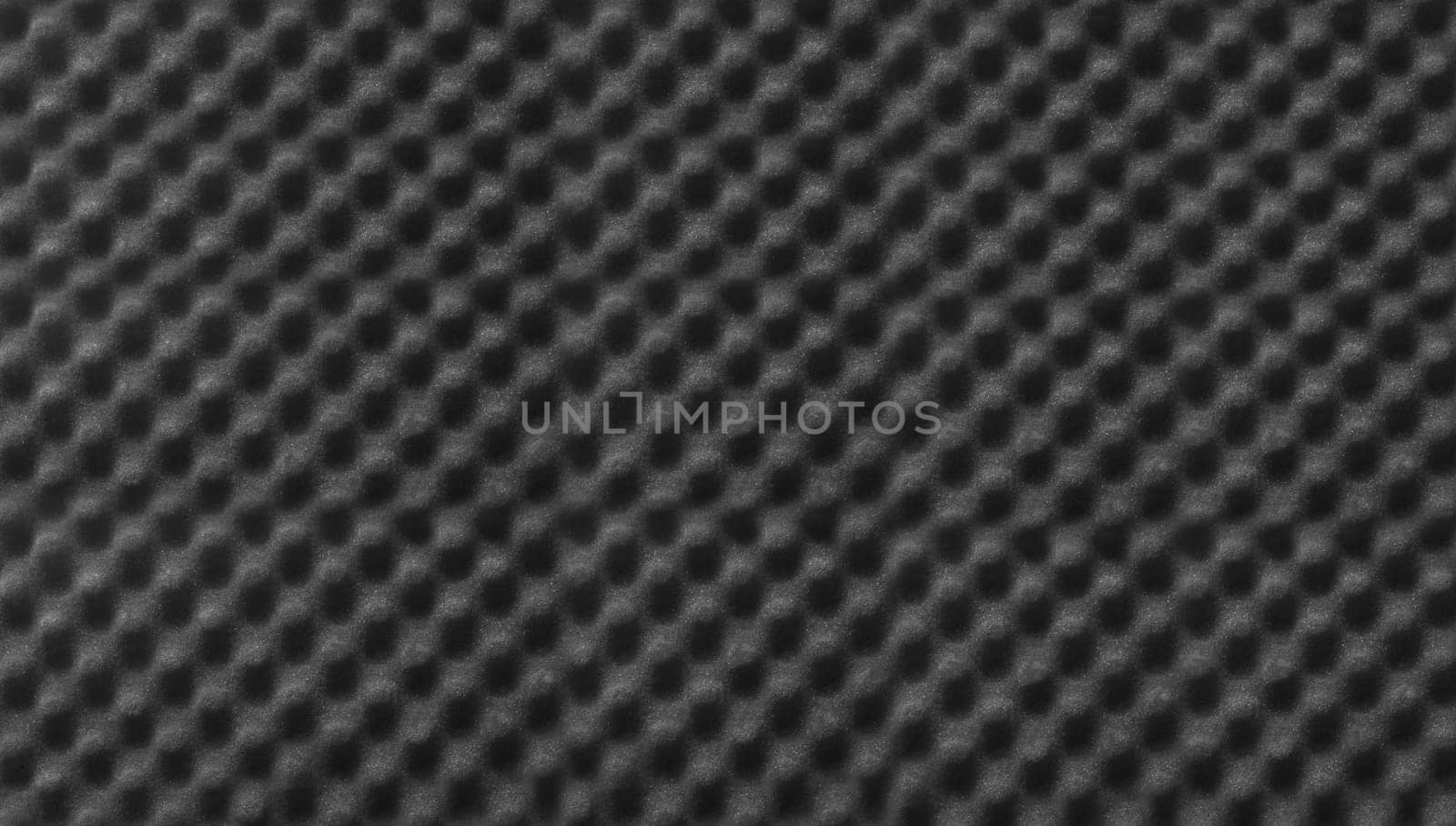 Studio sound black color acoustic foam background texture