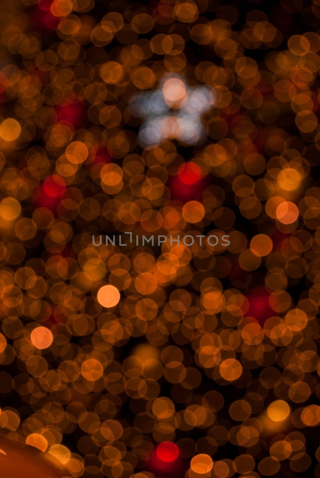Christmas bokeh with christmas tree lights