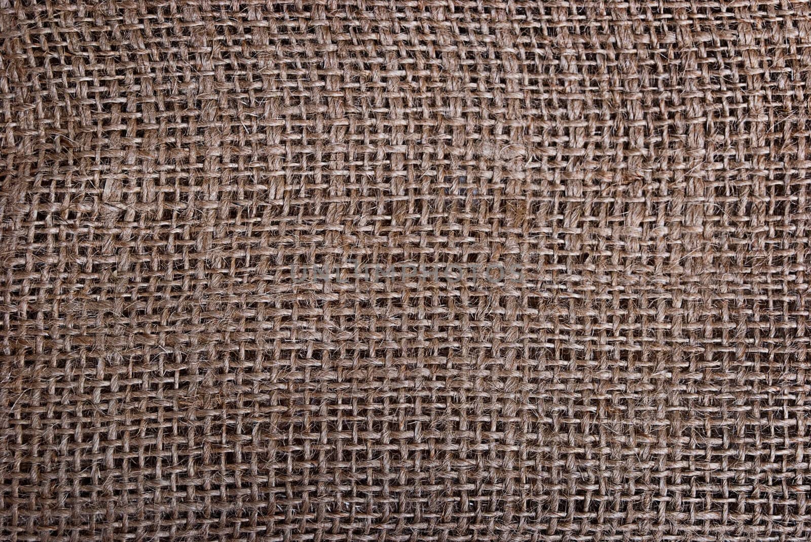 Closeup texture of an old sack material