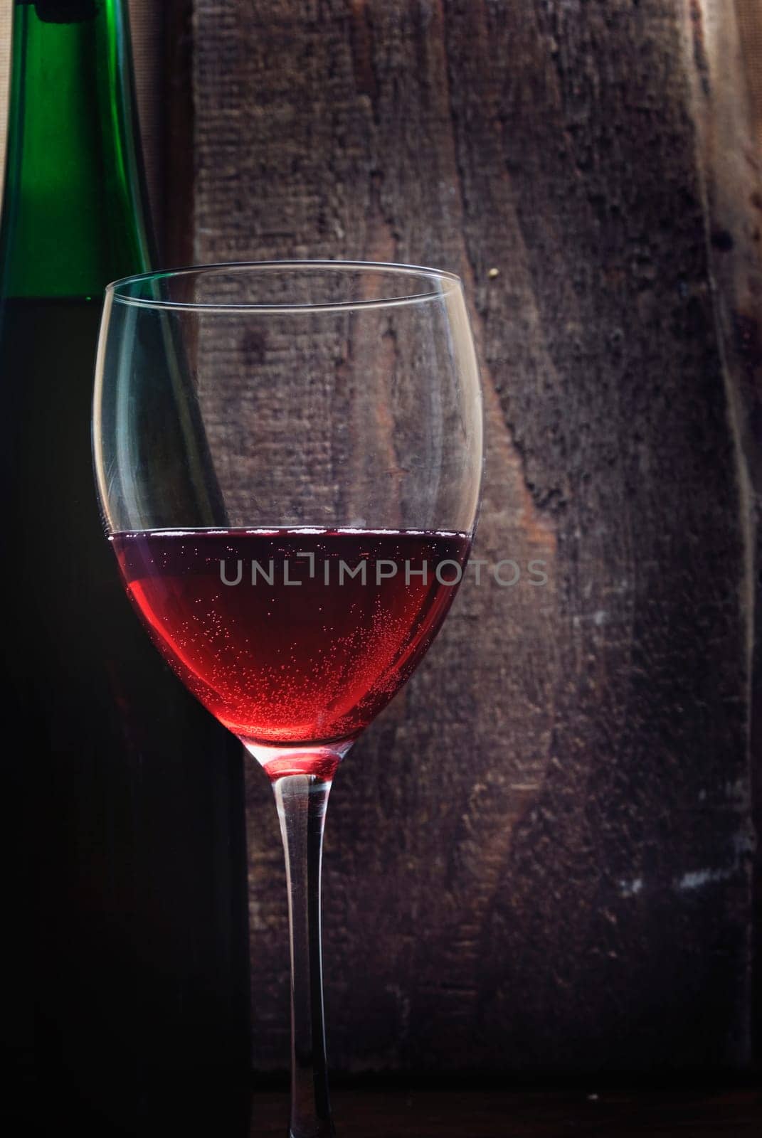 Glass of red wine