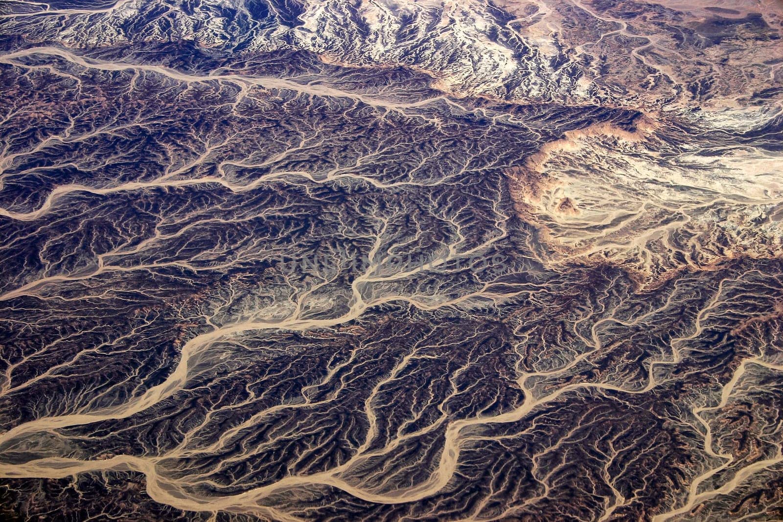 Egyptian desert - aerial view - Egypt