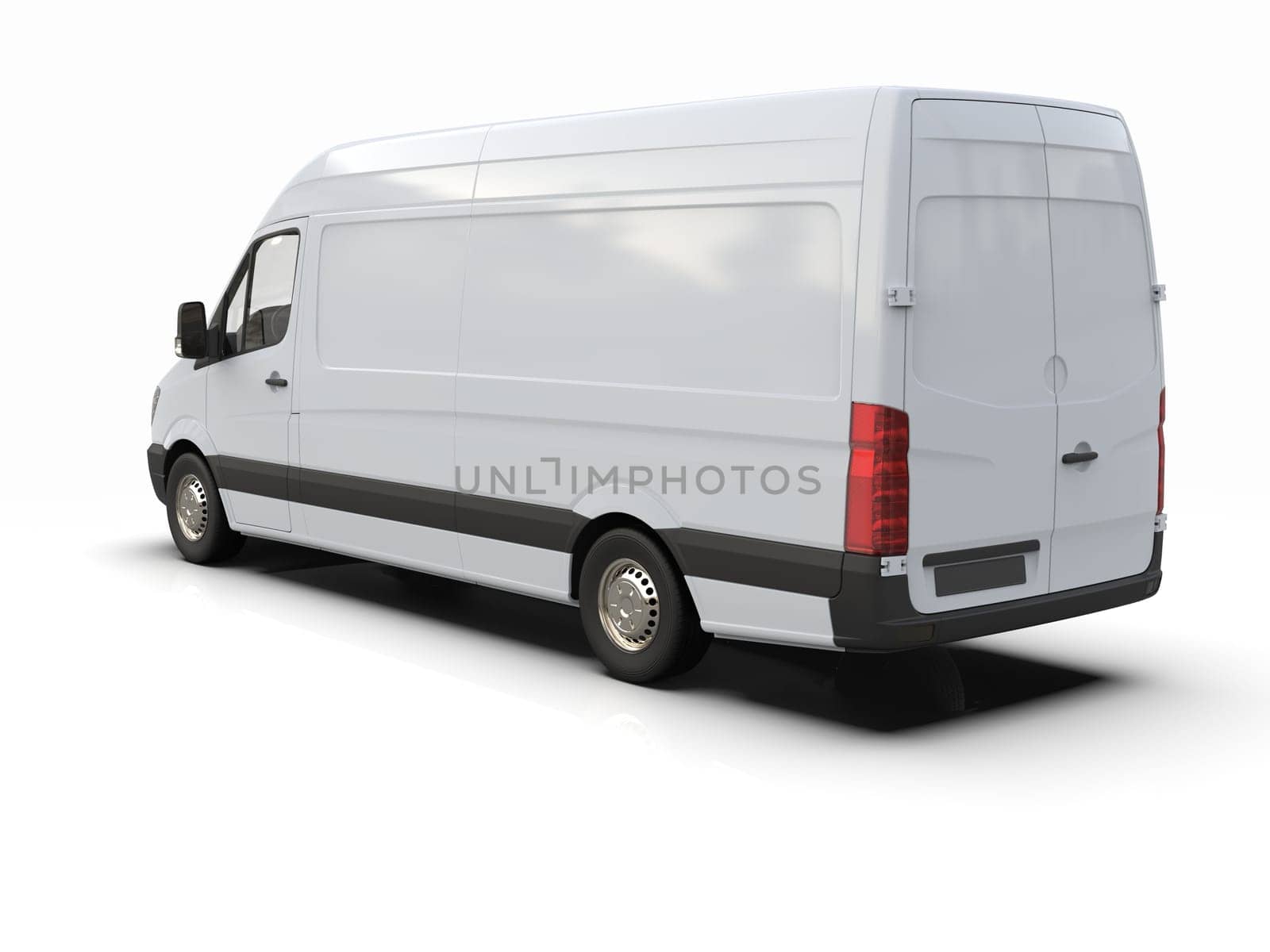 White Commercial Delivery Truck on a White Background isolated, Template Element Infographic, Postal Truck, Express, Fast Delivery, White Delivery Truck Icon, Transporting Service
