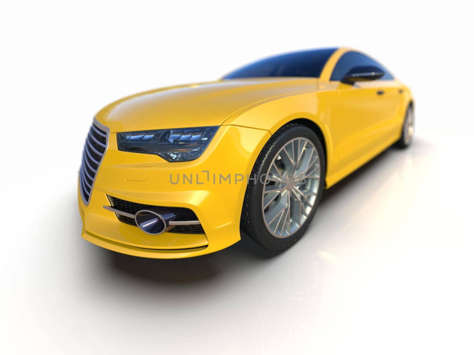 Audi A7 Isolated on White Executive Car Mid-size Luxury Car, German Liftback, Premium Car Sportback, Coupe, Sportback, Audi AG is a German Automobile Manufacturer