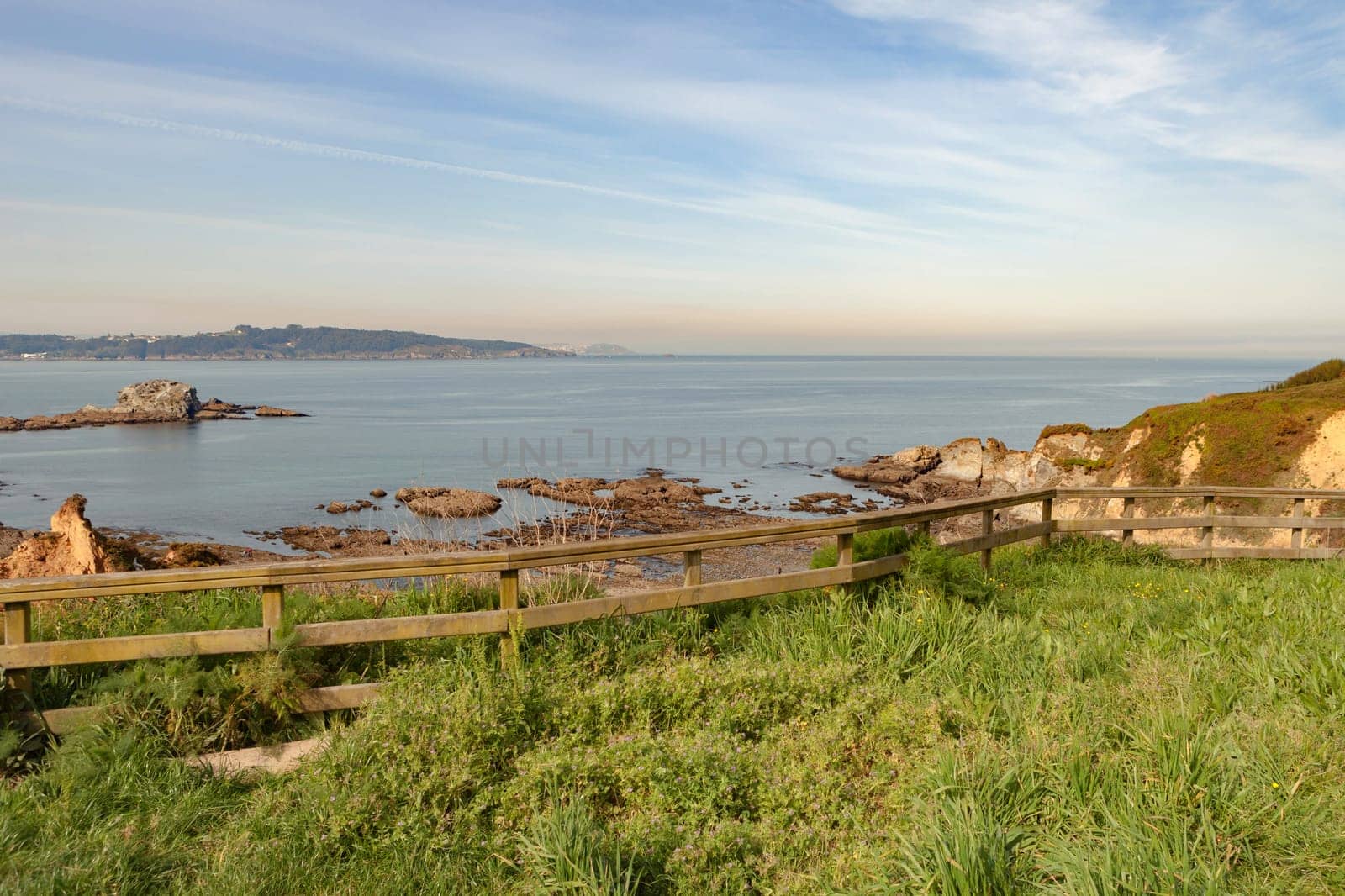 Beautiful view from the top of a cliff in the northwest of Spain