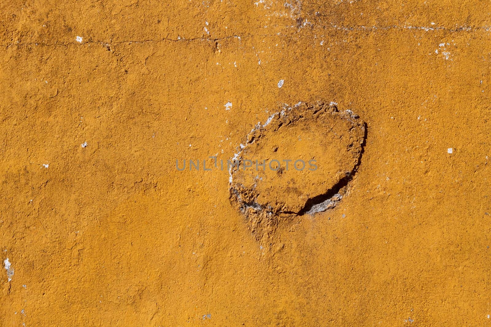 Old brown wall with cement brick surface
