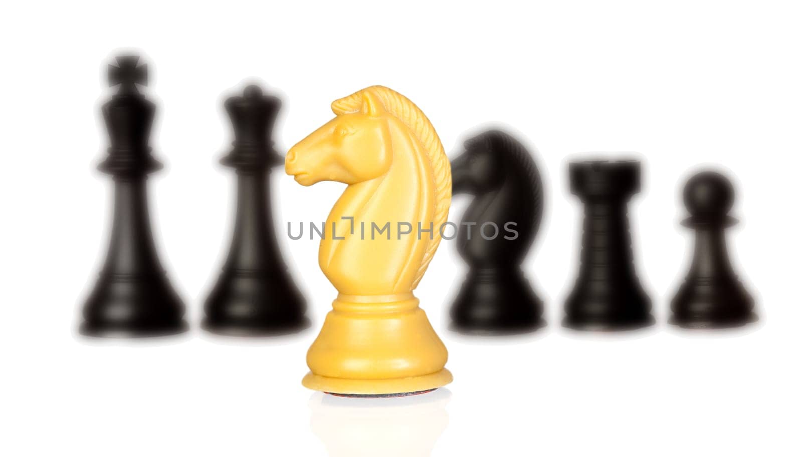 Chessmen isolated on a white background
