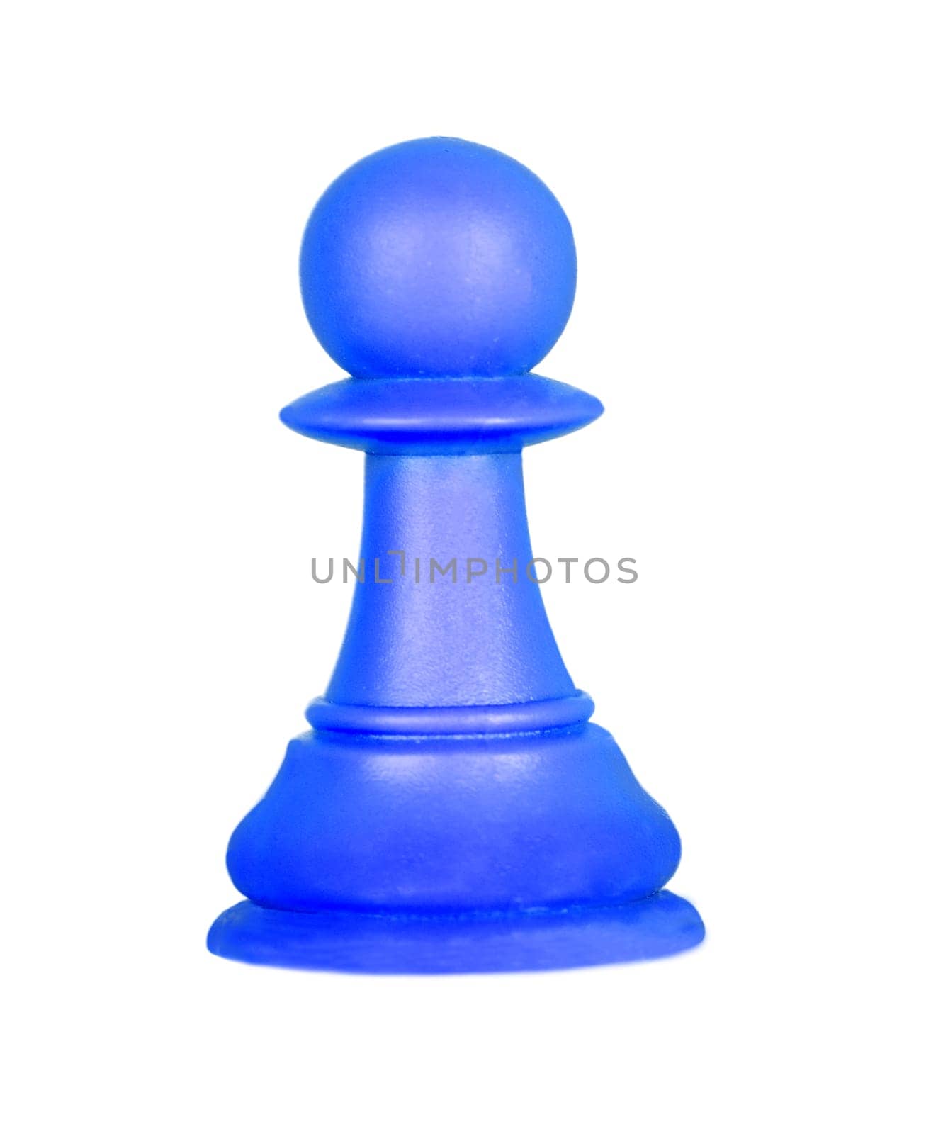 The pawn, chess piece isolated on a white background