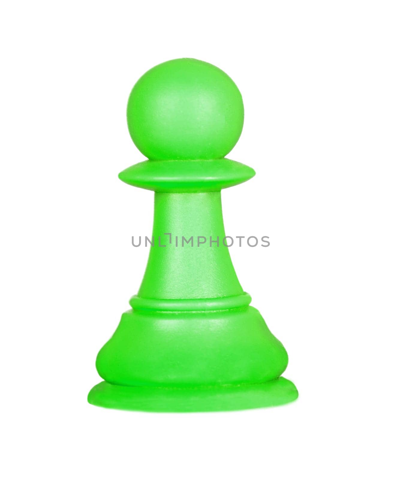 The pawn, chess piece isolated on a white background