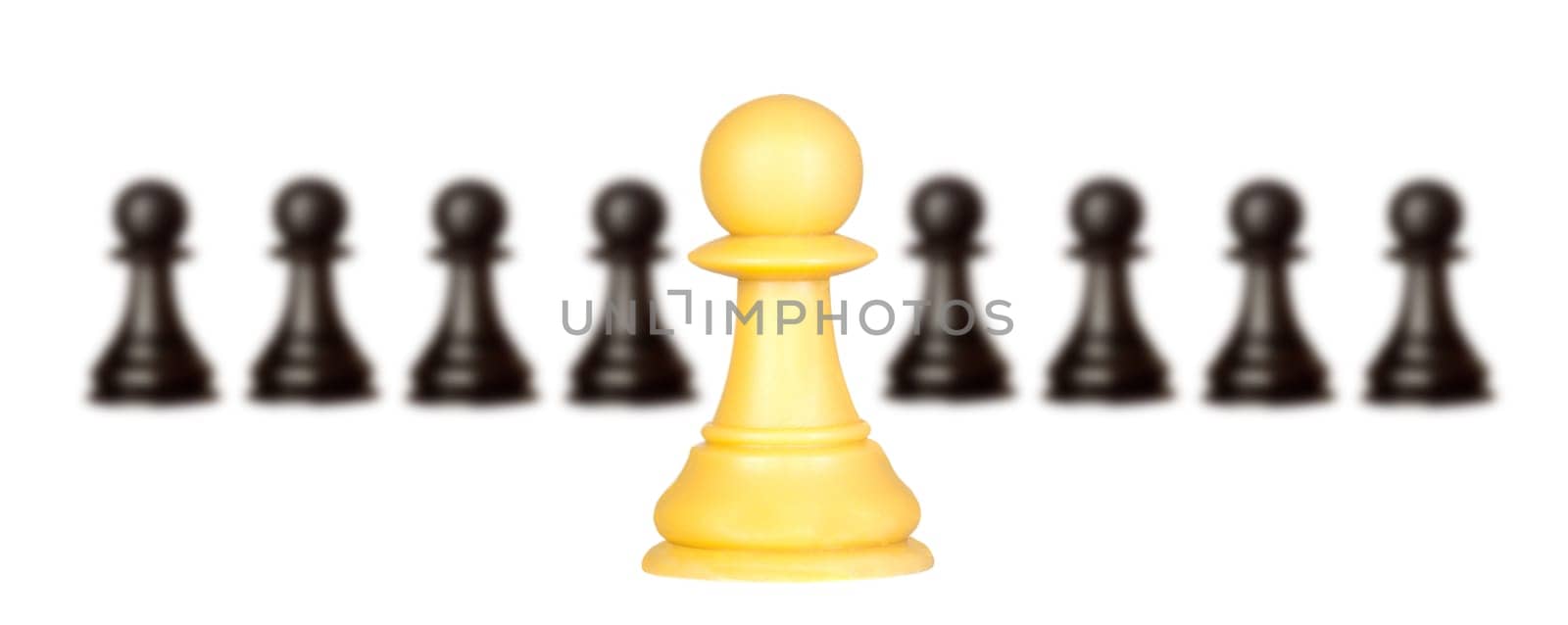 Chessmen isolated on a white background