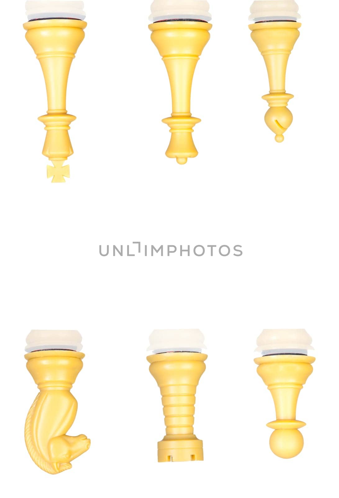 Chess figures isolated on a white background