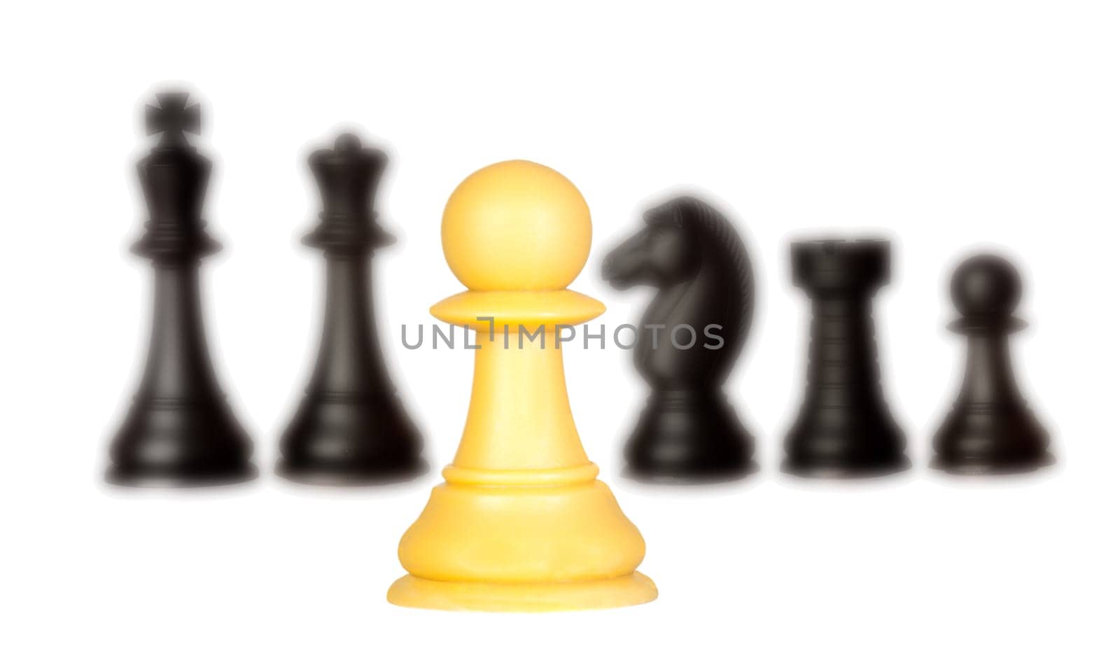 Chessmen isolated on a white background