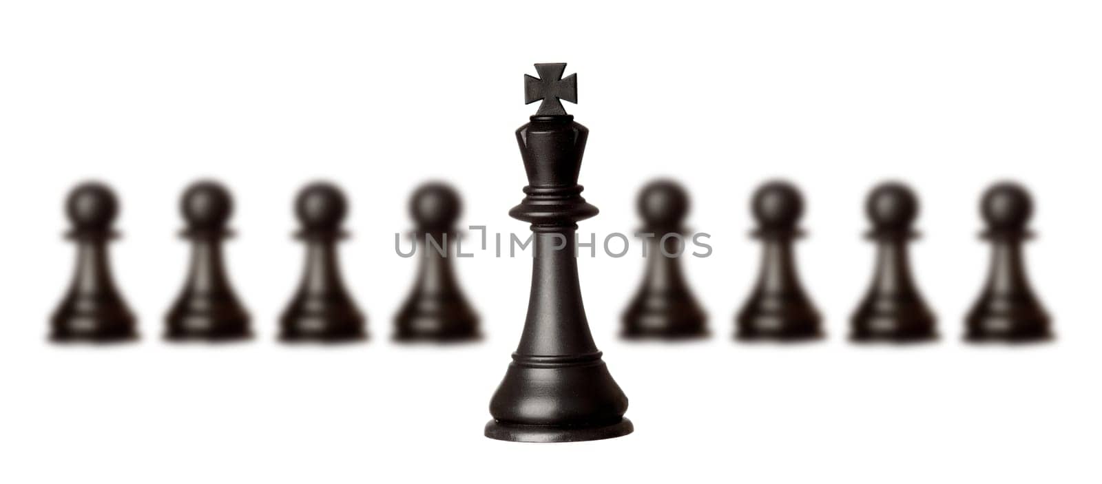 Chessmen isolated on a white background