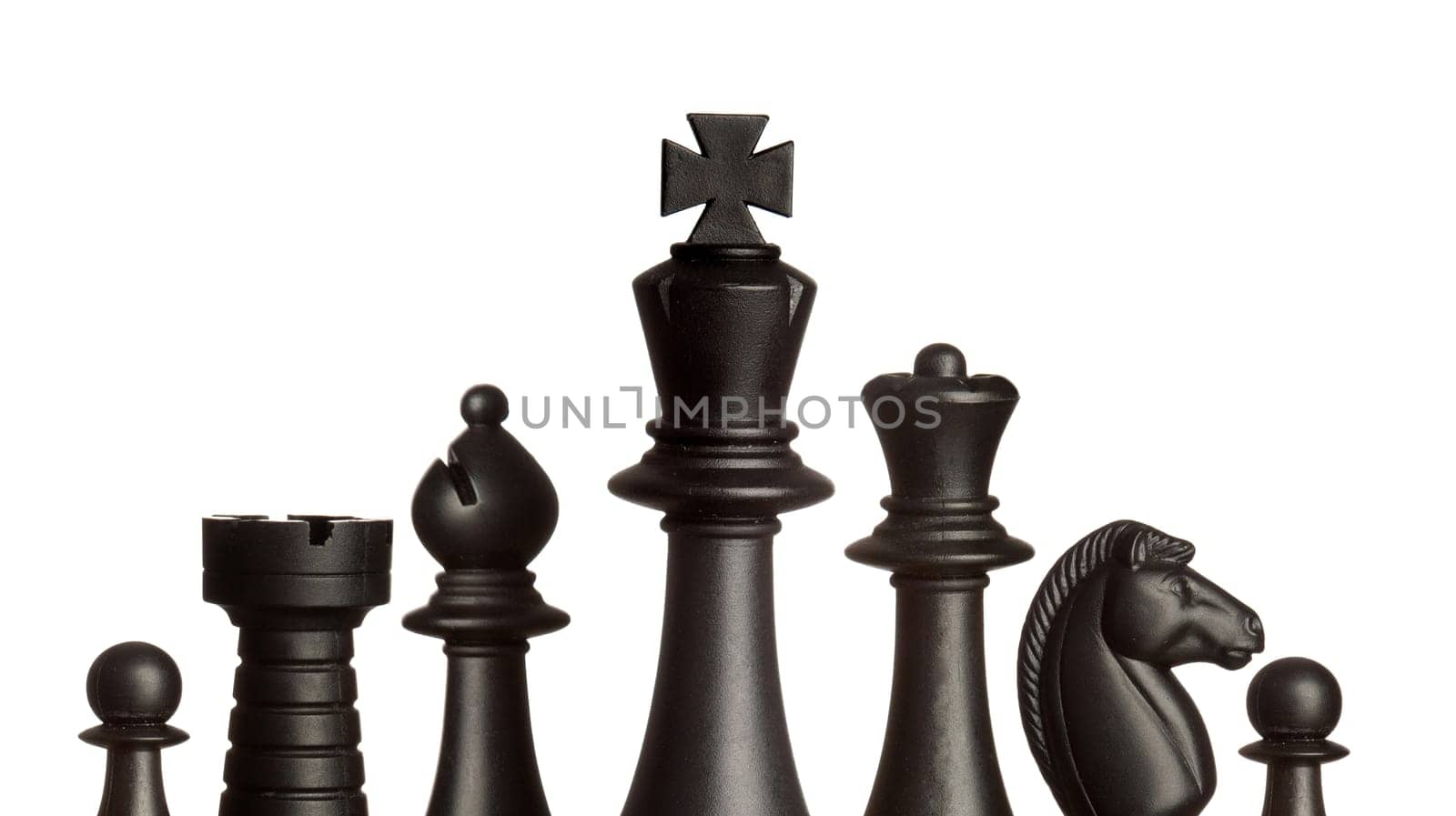 Chess figures isolated on a white background