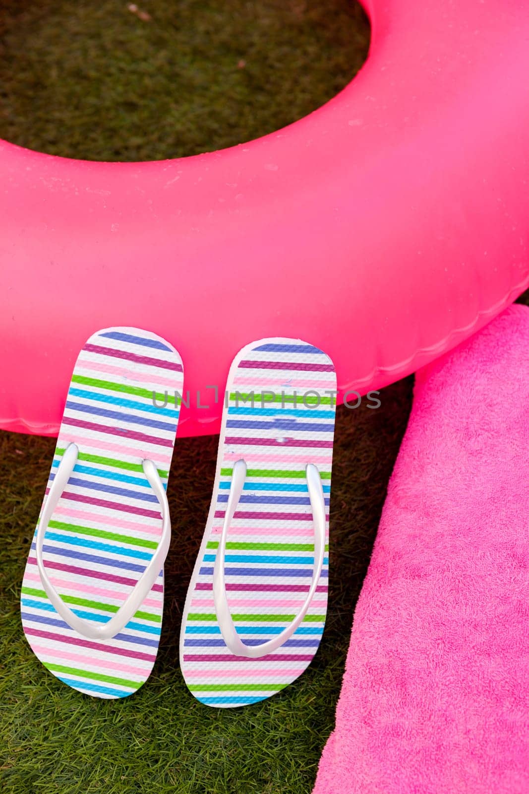 Ready to the pool on the summer