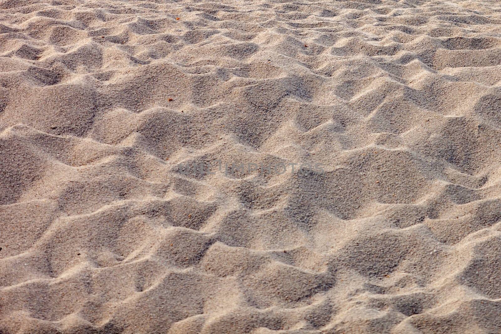 Closeup sand of beach in the summer for background