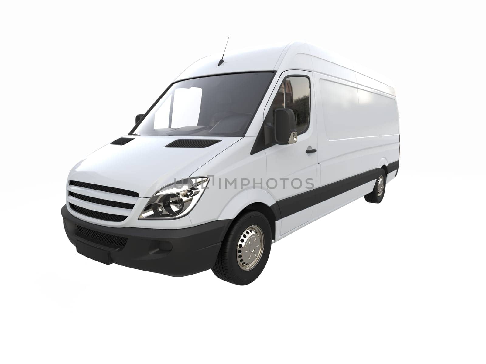 White Commercial Delivery Truck on a White Background isolated, Template Element Infographic, Postal Truck, Express, Fast Delivery, White Delivery Truck Icon, Transporting Service, Packages Shipment