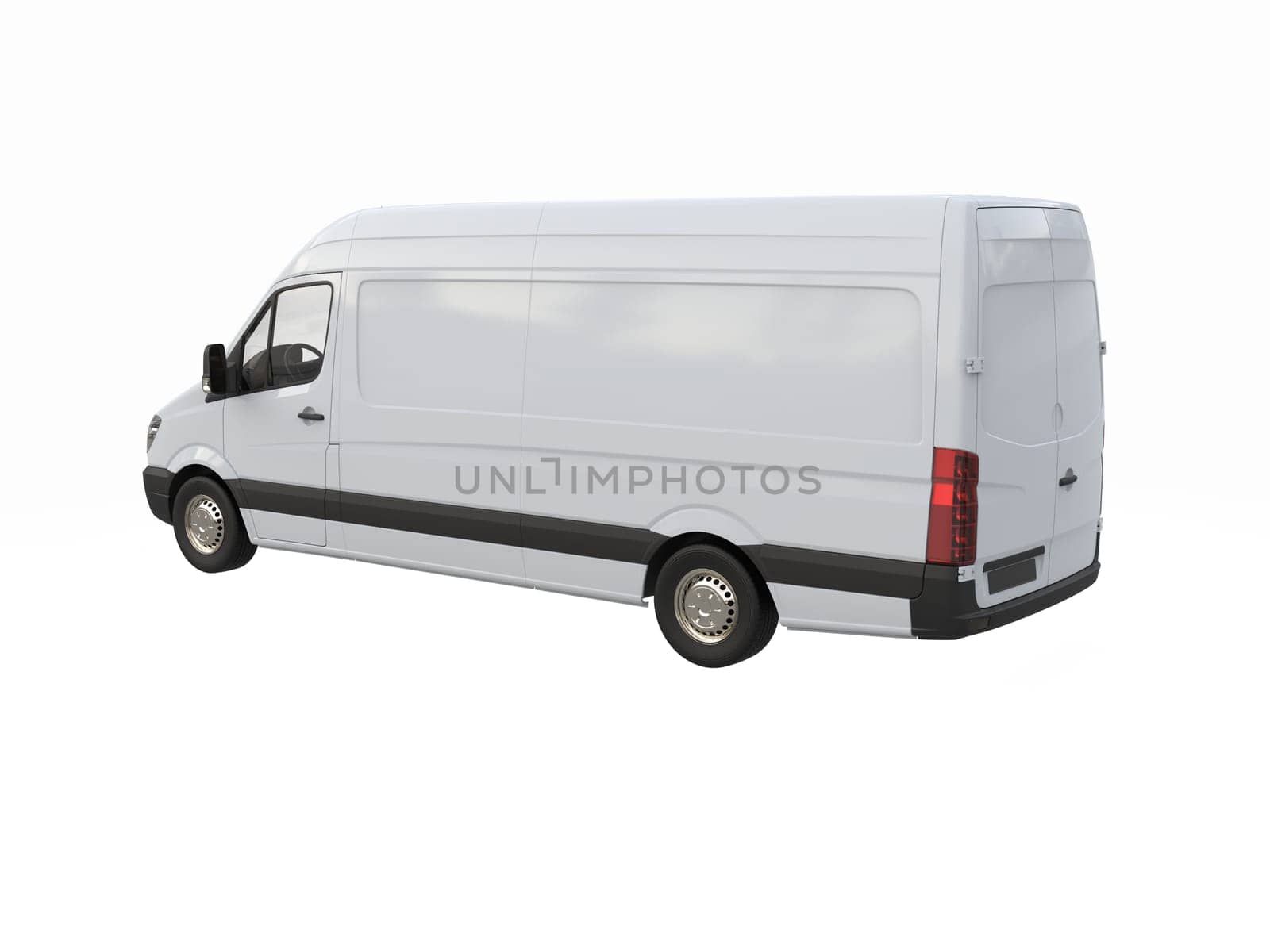 White Commercial Delivery Truck on a White Background isolated, Template Element Infographic, Postal Truck, Express, Fast Delivery, White Delivery Truck Icon, Transporting Service, Packages Shipment
