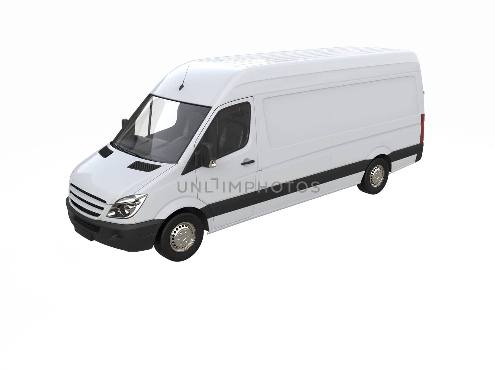 White Commercial Delivery Truck on a White Background isolated, Template Element Infographic, Postal Truck, Express, Fast Delivery, White Delivery Truck Icon, Transporting Service, Packages Shipment