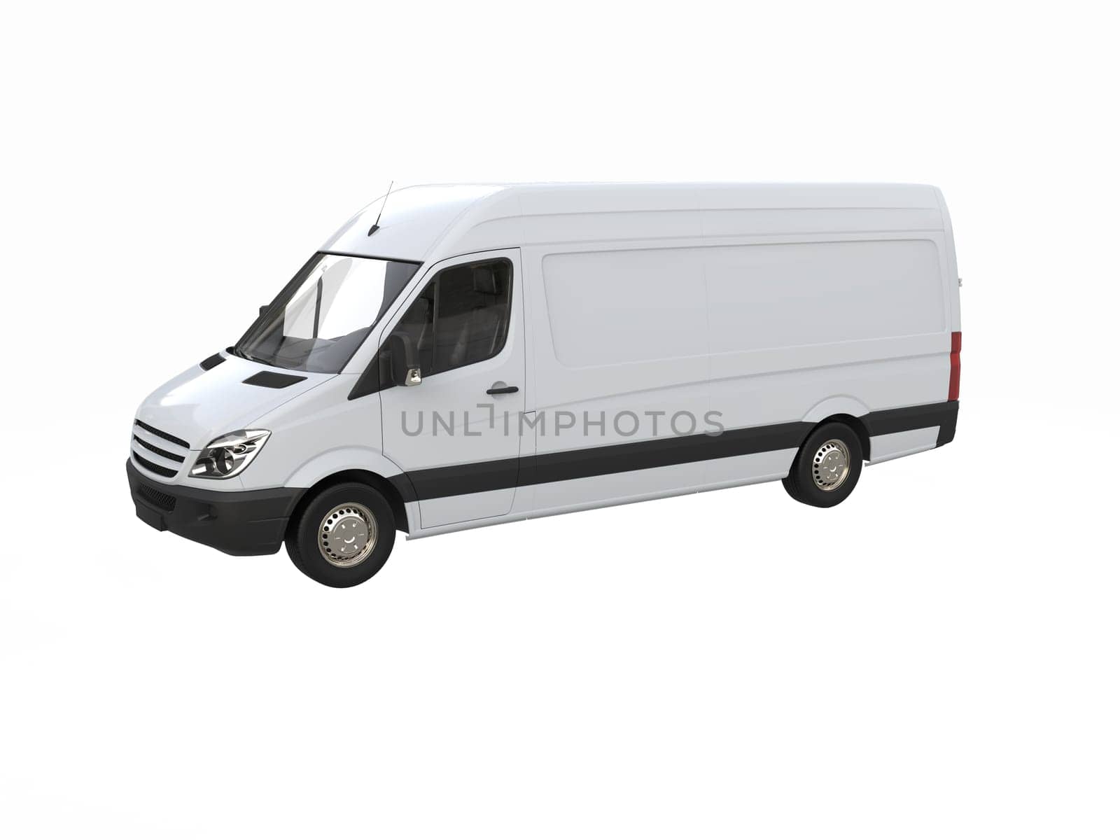White Commercial Delivery Truck on a White Background isolated, Template Element Infographic, Postal Truck, Express, Fast Delivery, White Delivery Truck Icon, Transporting Service, Packages Shipment