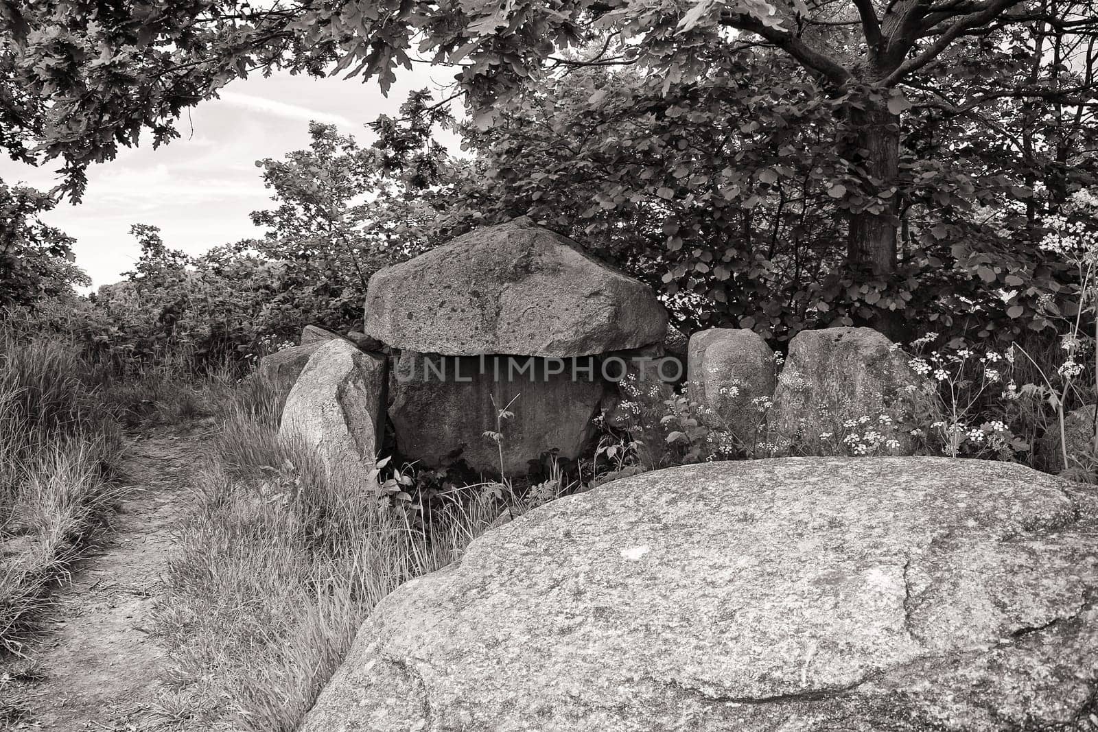 stone tomb on the island of Ruegen, Germany