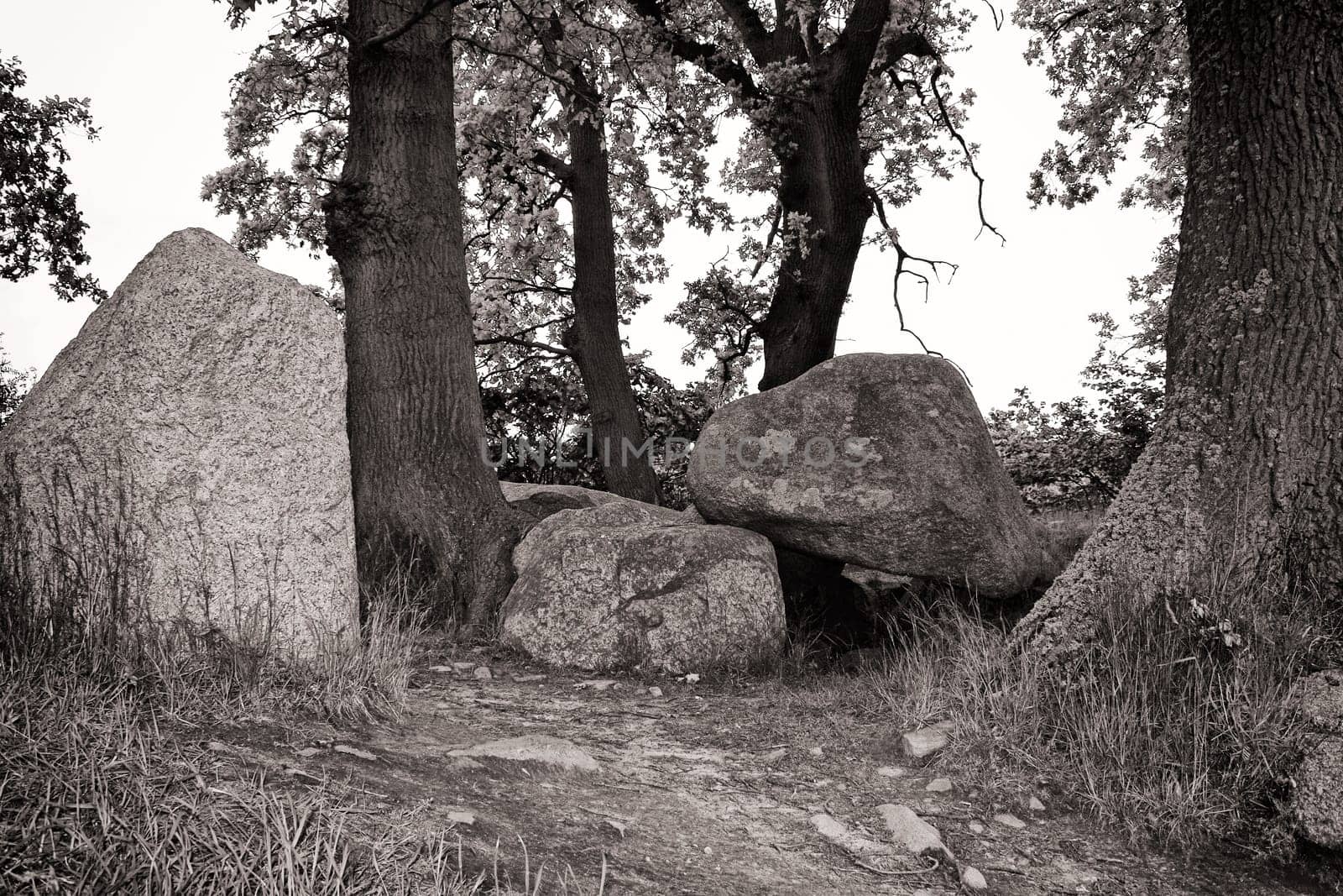 stone tomb on the island of Ruegen, Germany