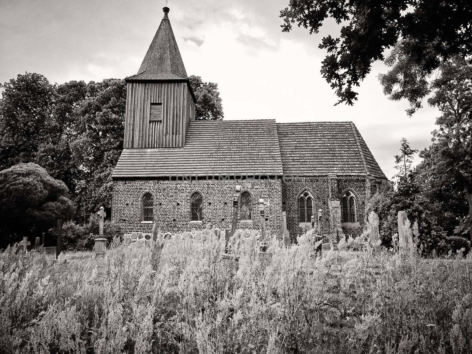 old village church in Groß Zicker, Ruegen island, Germany