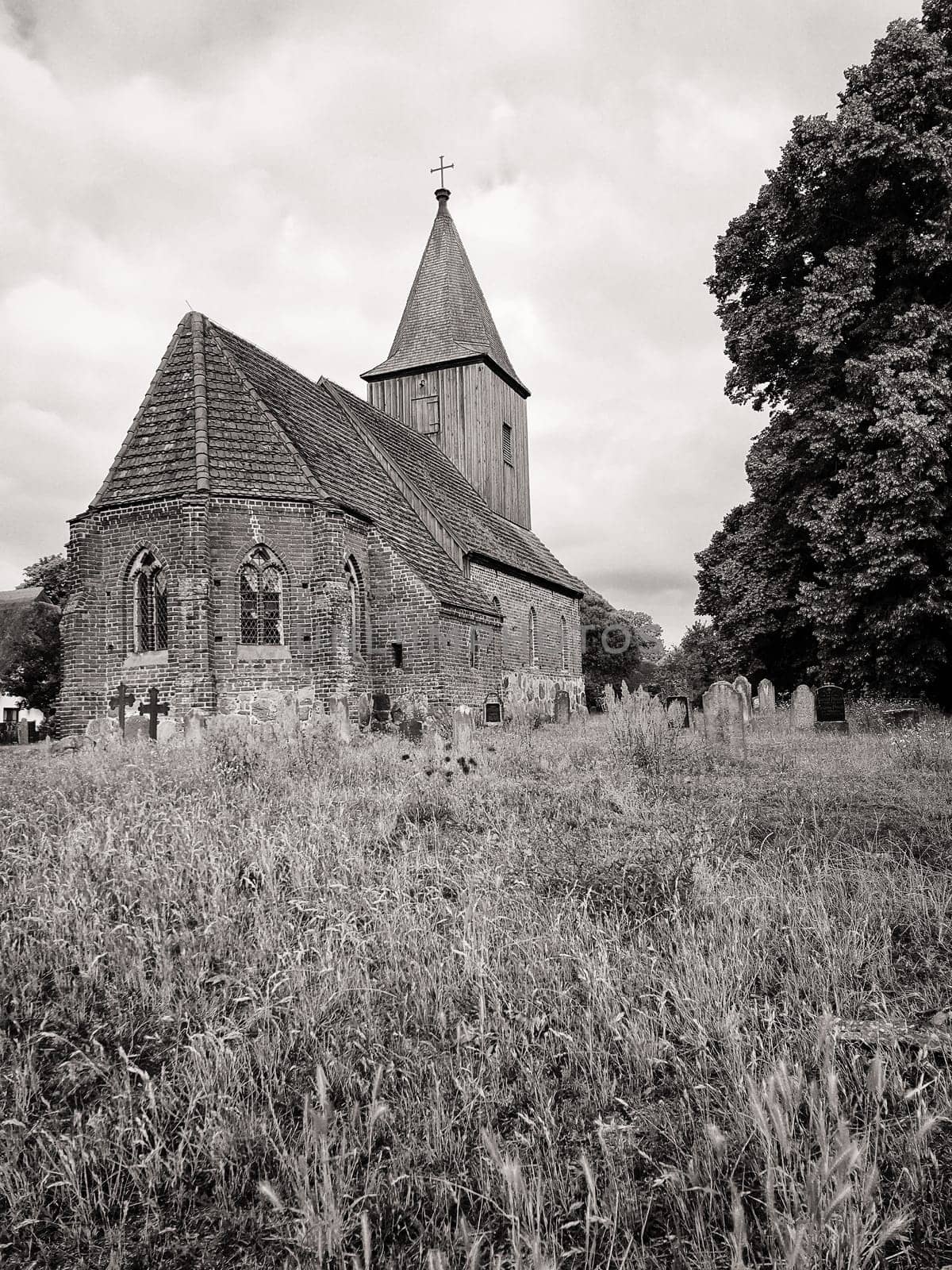 old village church in Groß Zicker, Ruegen island, Germany