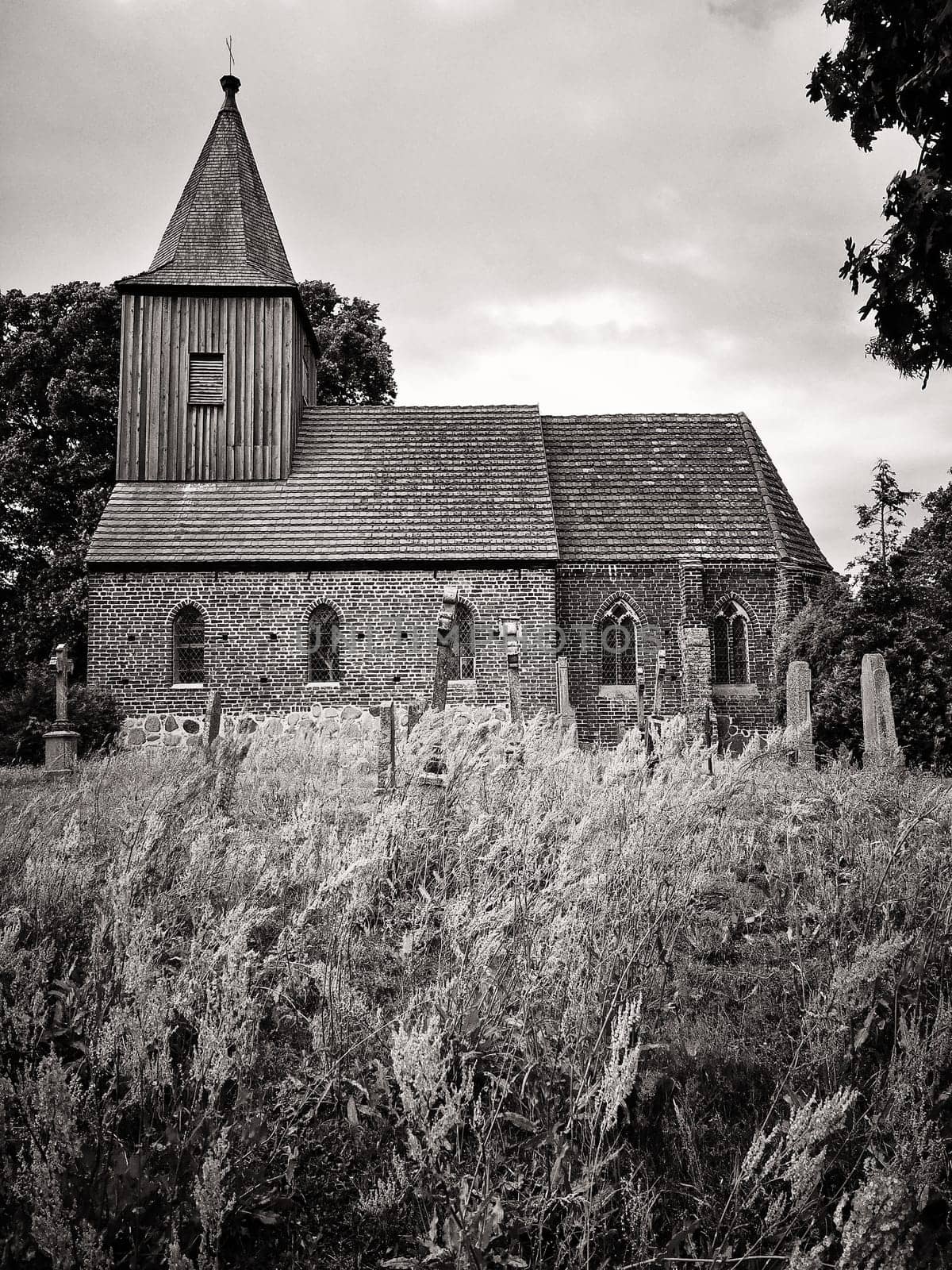 old village church in Groß Zicker, Ruegen island, Germany