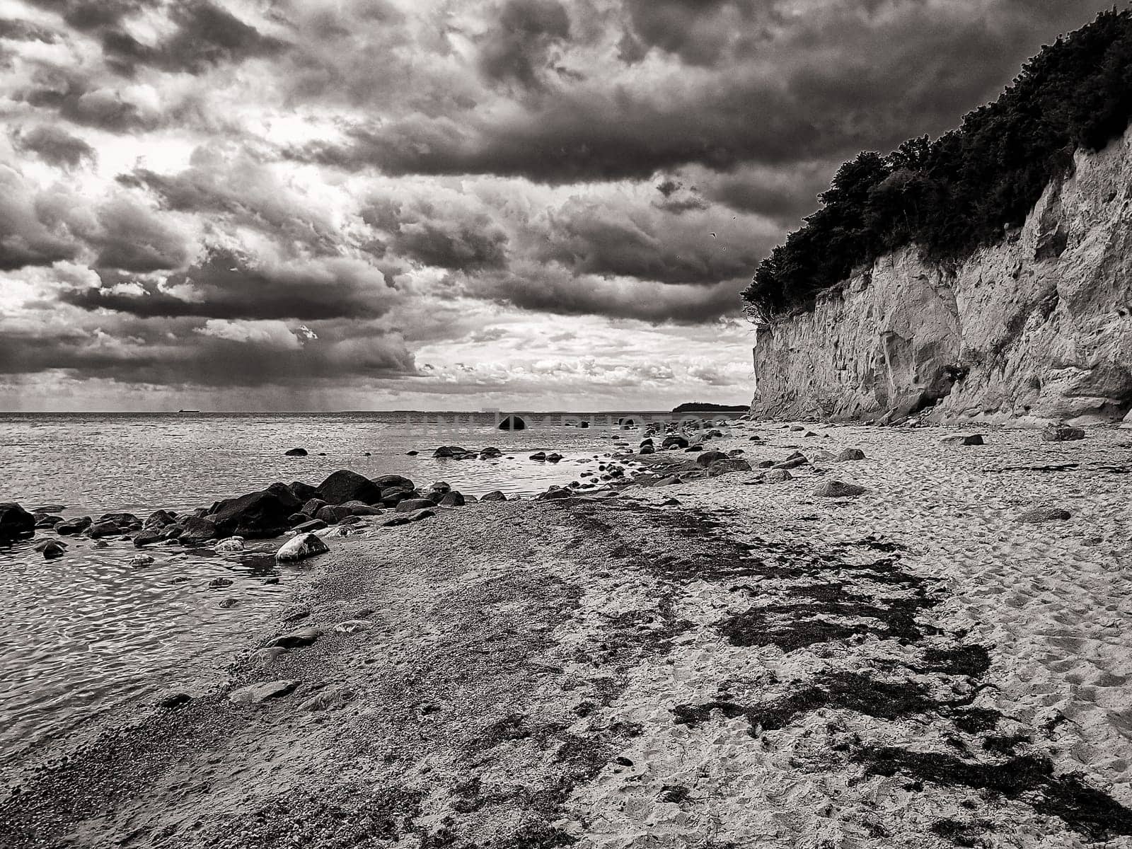 Baltic coast near Lobbe, Mönchgut, Ruegen island
