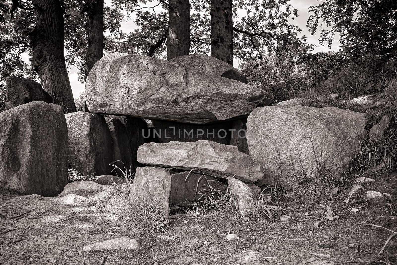 stone tomb on the island of Ruegen, Germany
