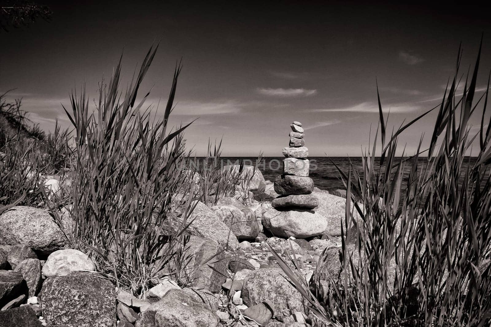 Baltic coast near Lobbe, Mönchgut, Ruegen island