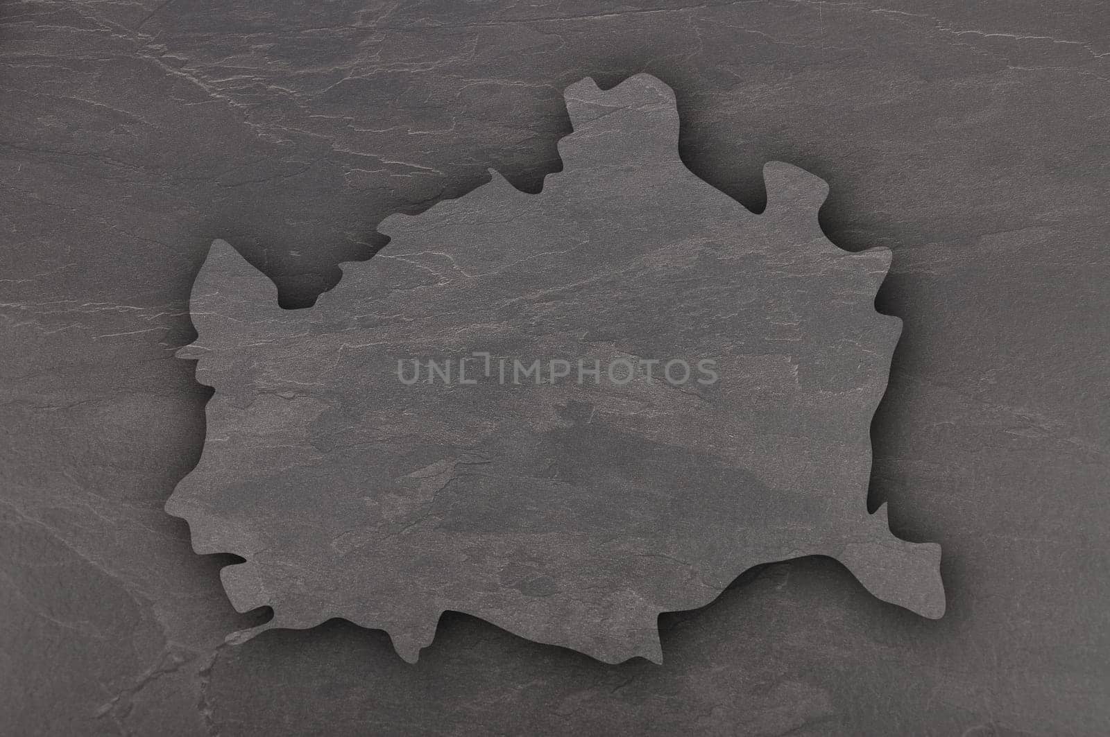 Map of Vienna on dark slate