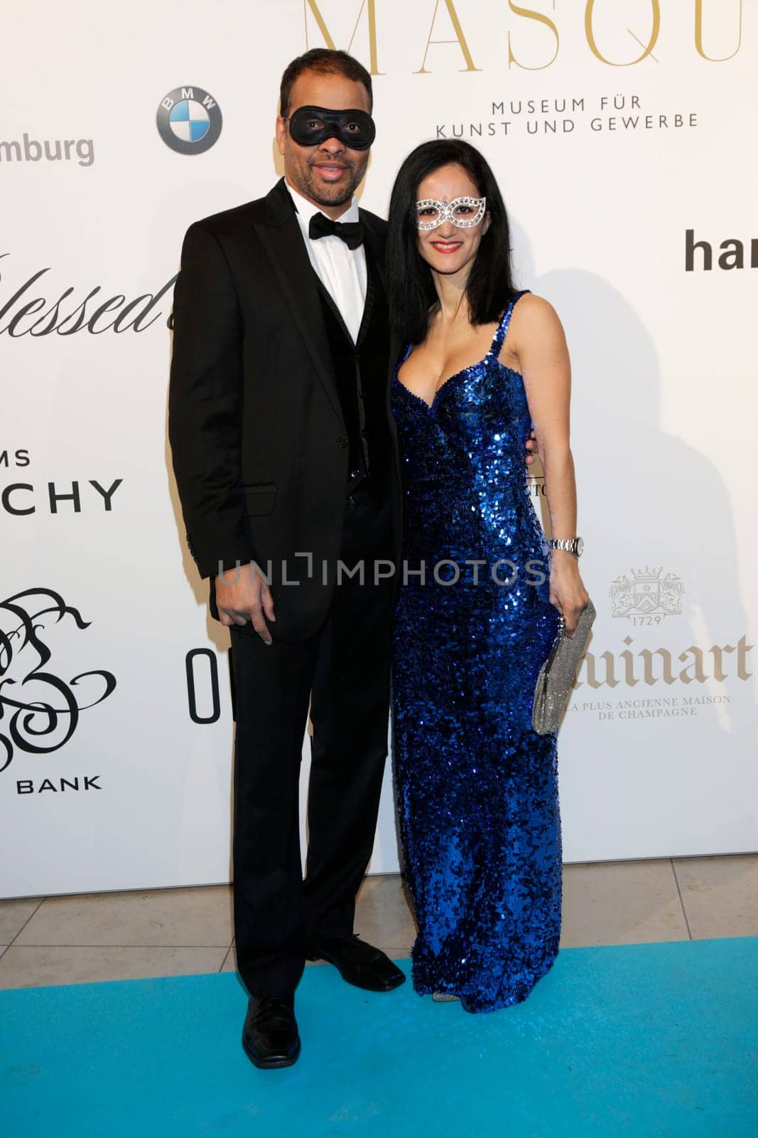 Marcus Karallus with his wife  Bal Masque 2015 at the Museum for Arts and Crafts Hamburg on 21.03.2015
