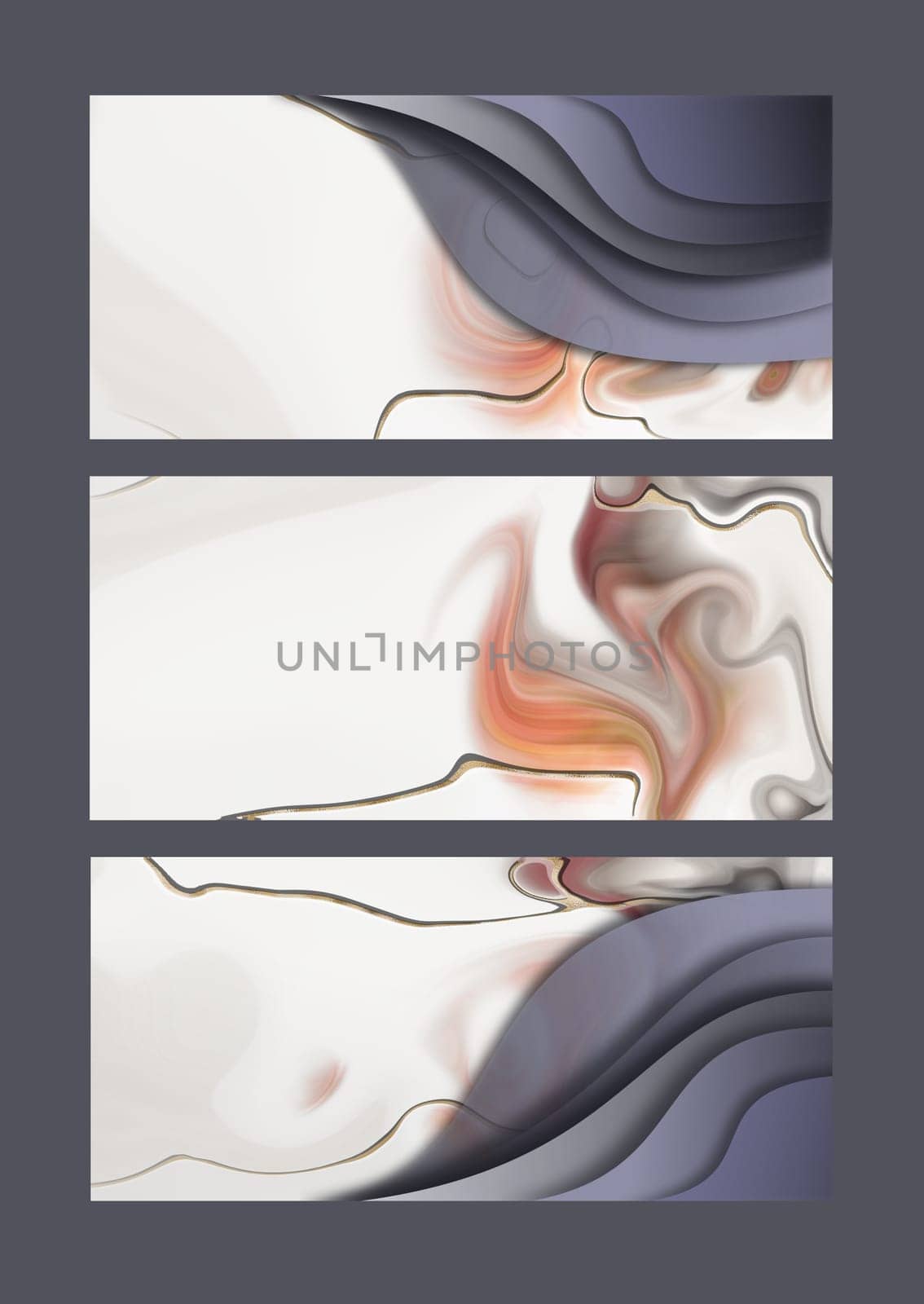 abstract border template, background. Trendy pastel colour set of template. Illustration