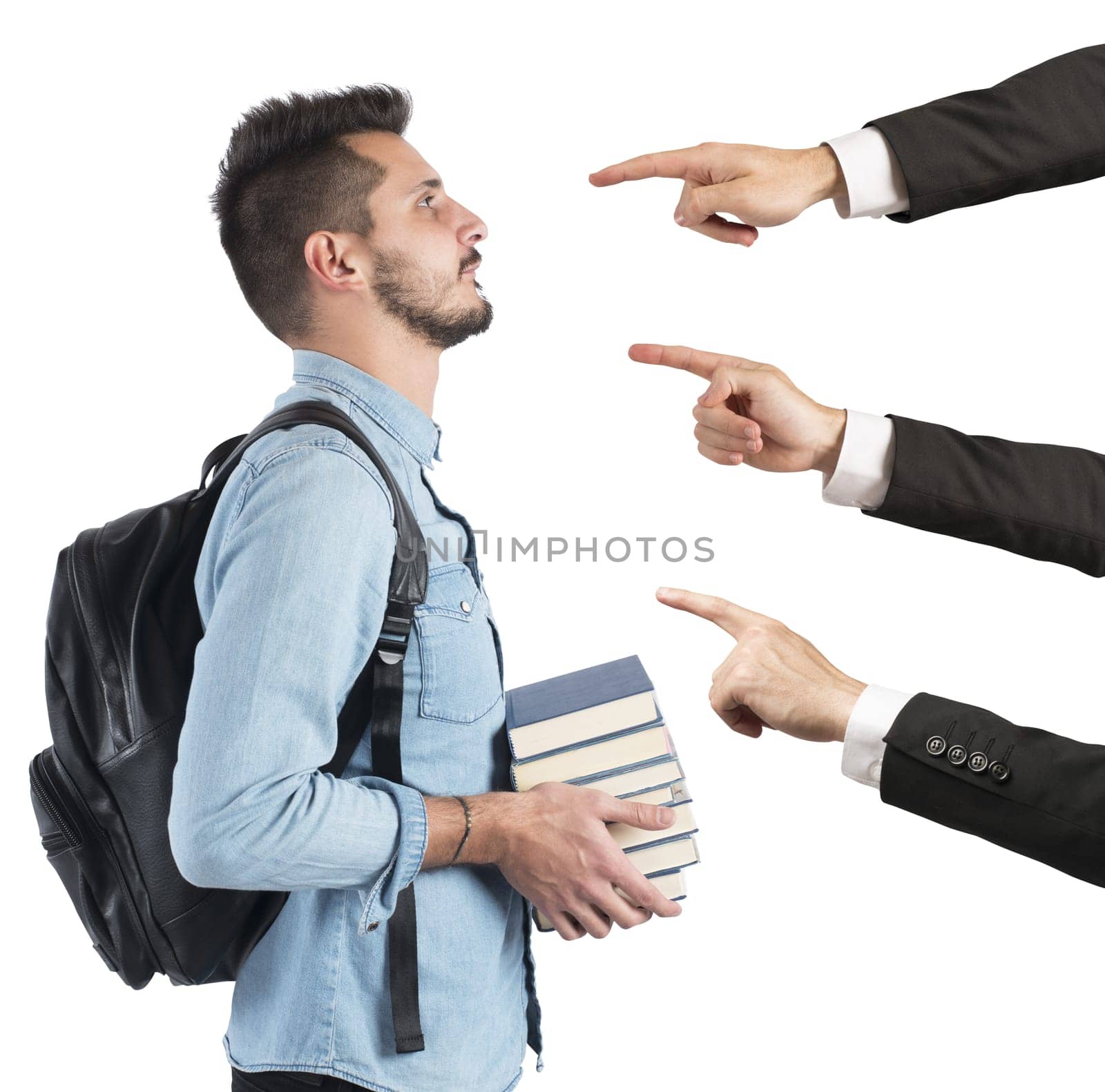 Student to university blamed unfairly by teachers